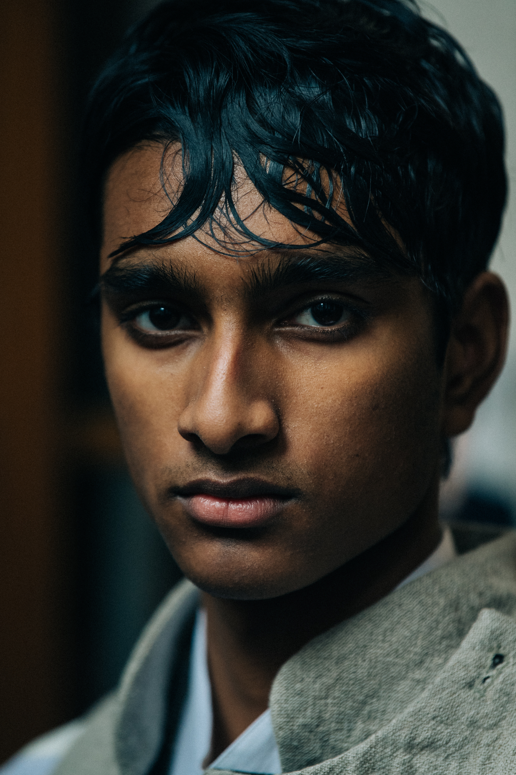 Portrait of model Jeenu Mahadevan