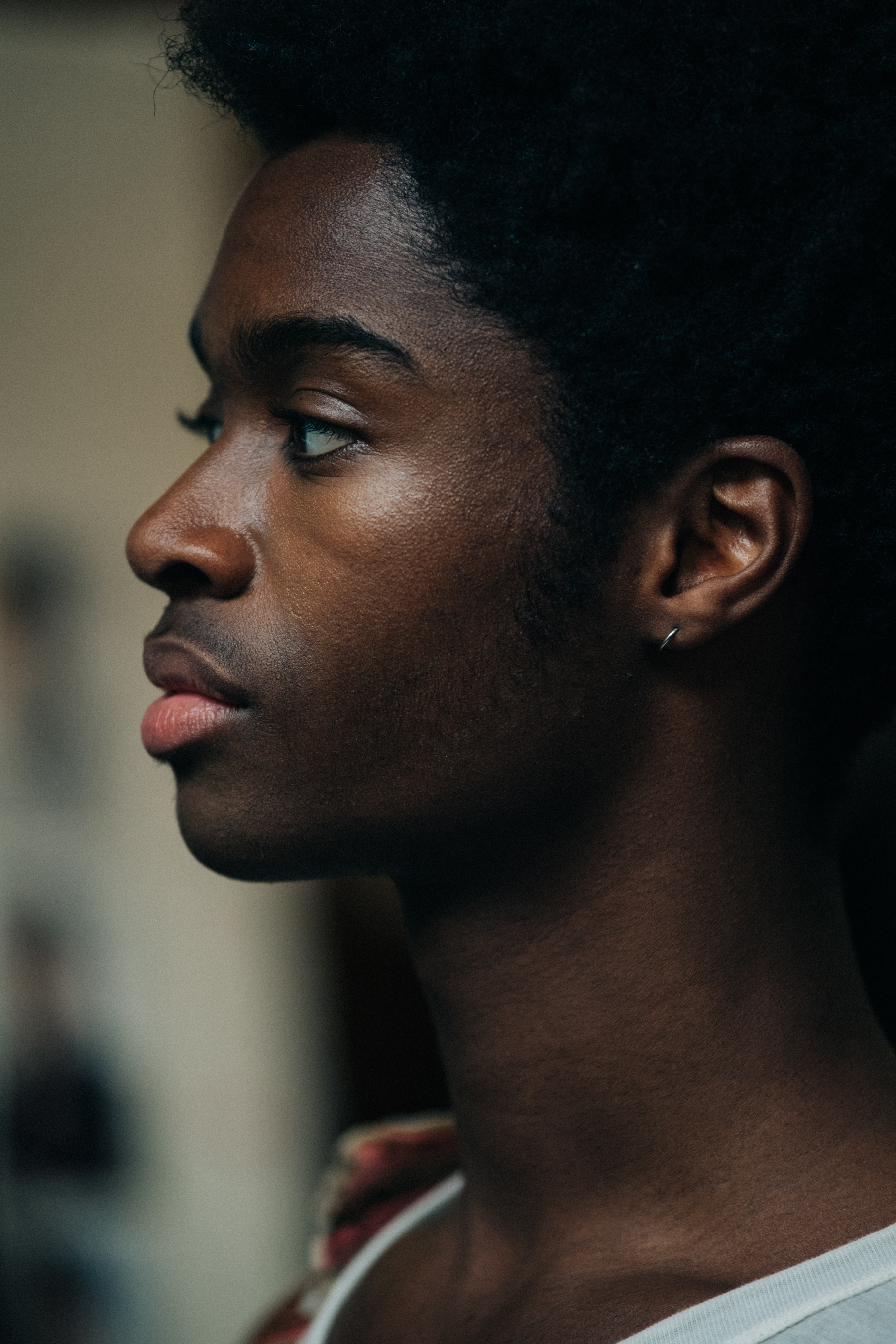 Alton Mason backstage at Ann Demeulemeester