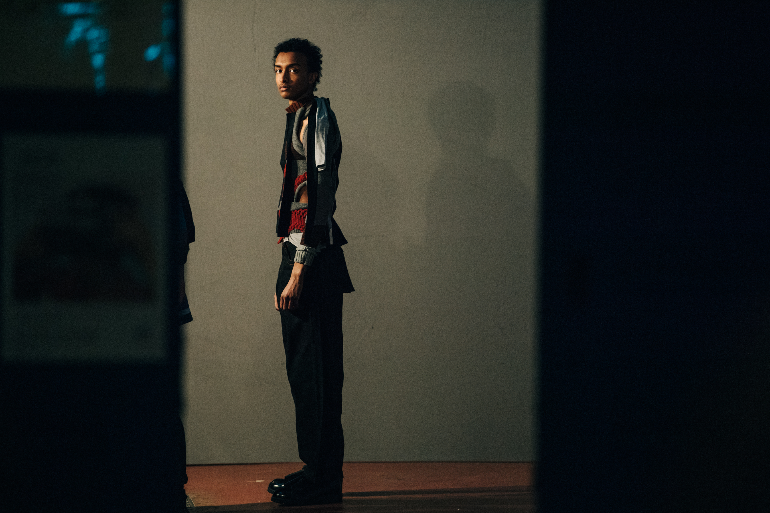 Model wearing Craig Green outfit