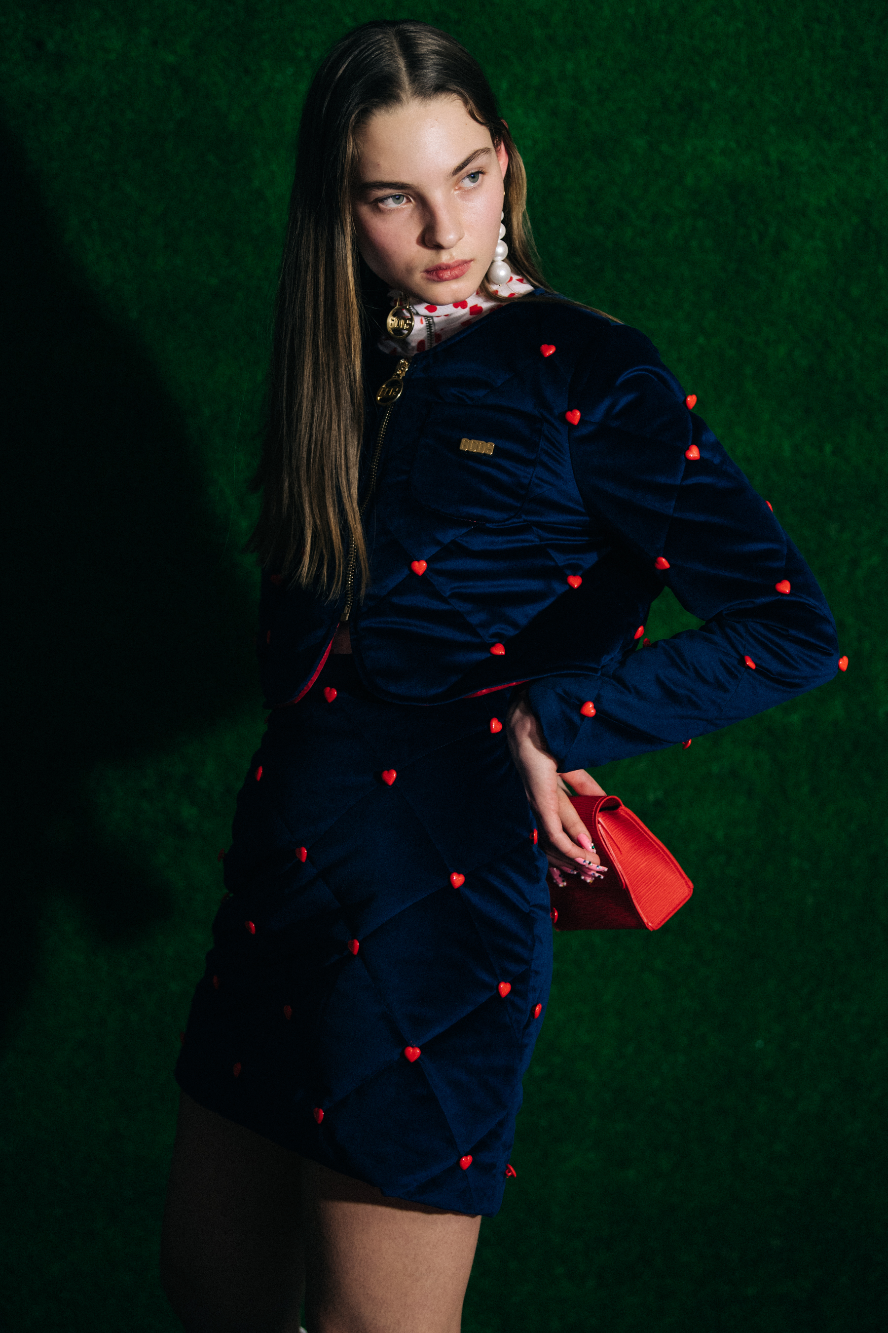 Zhenya Migovych backstage at GCDS