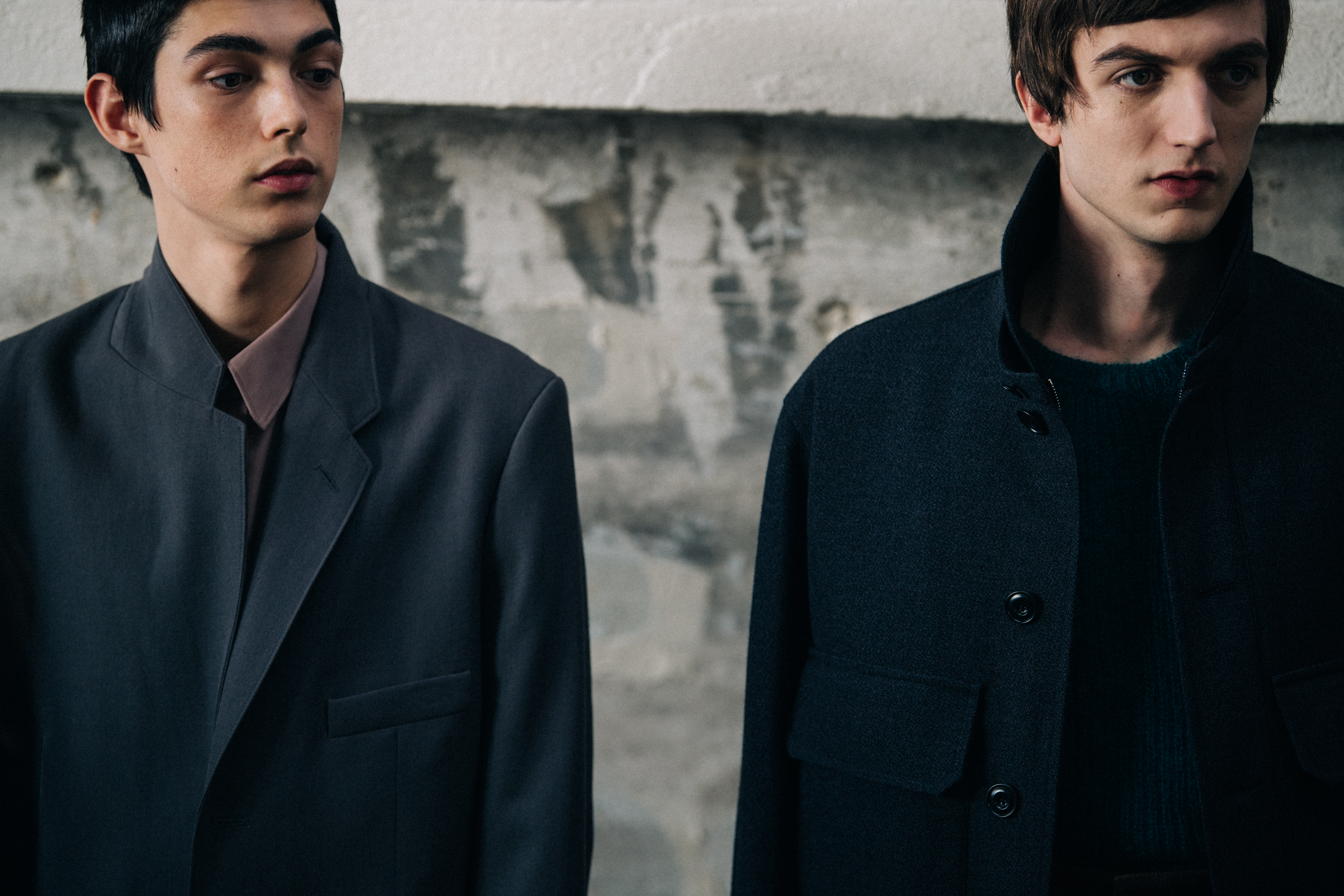 Two models backstage at Lemaire