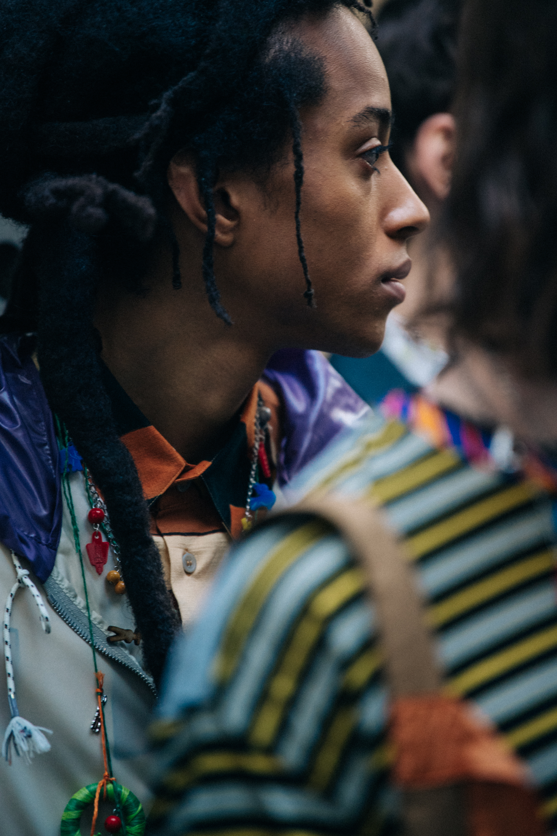 Models at Marni wearing colourful outfits