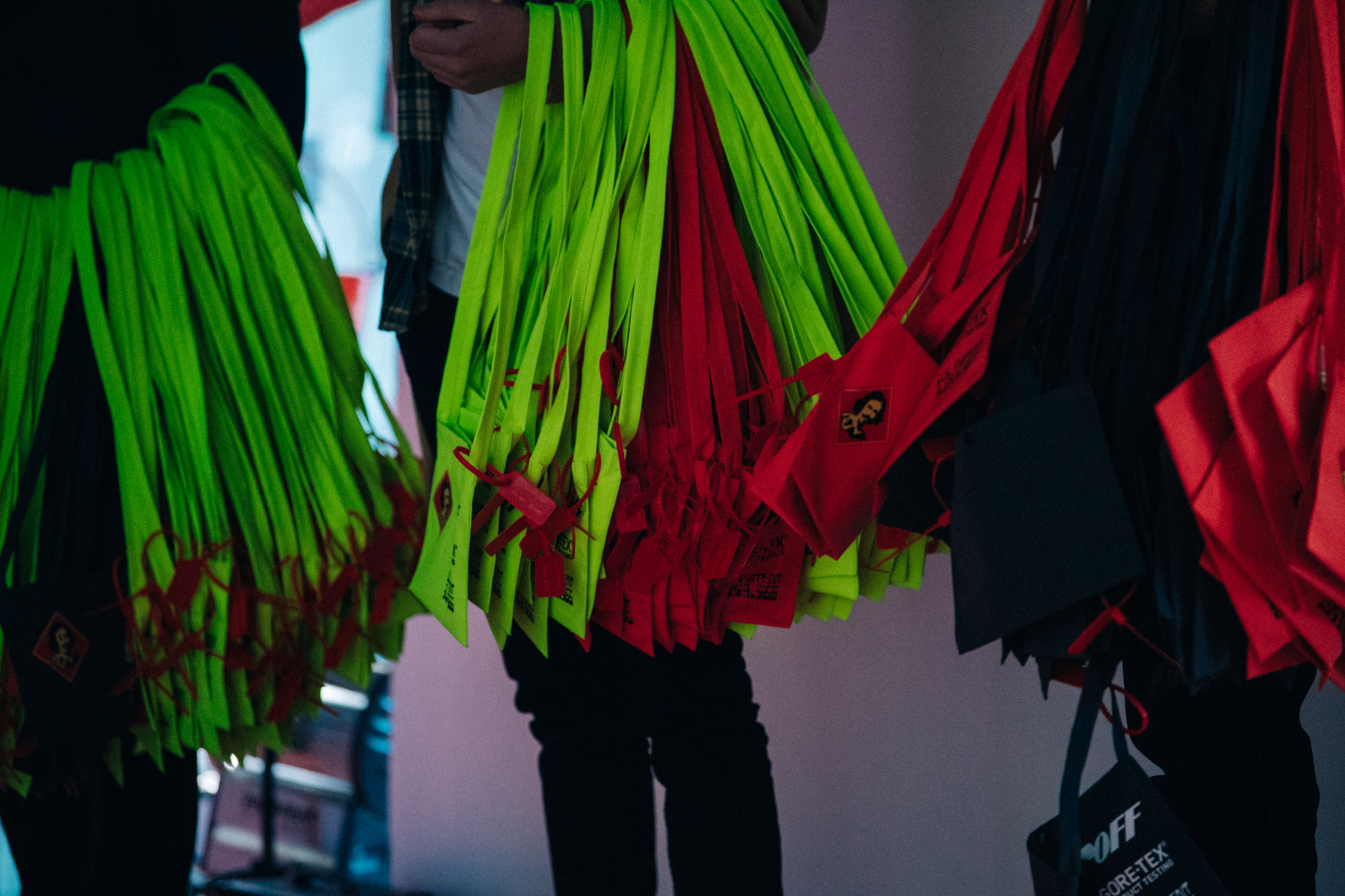 Man holidng Gore-tex bags