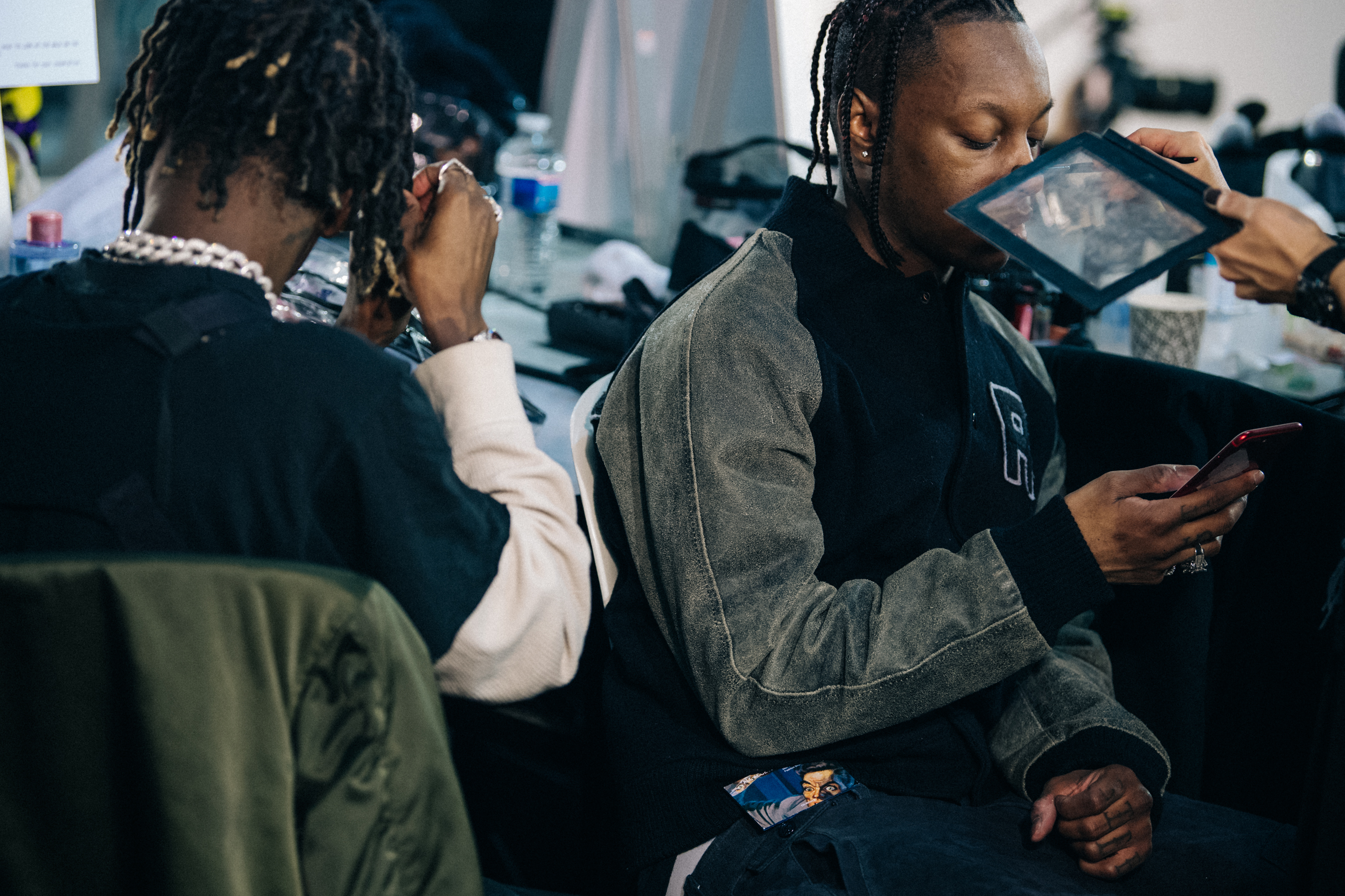 Bloody Osiris and Ian Connor backstage