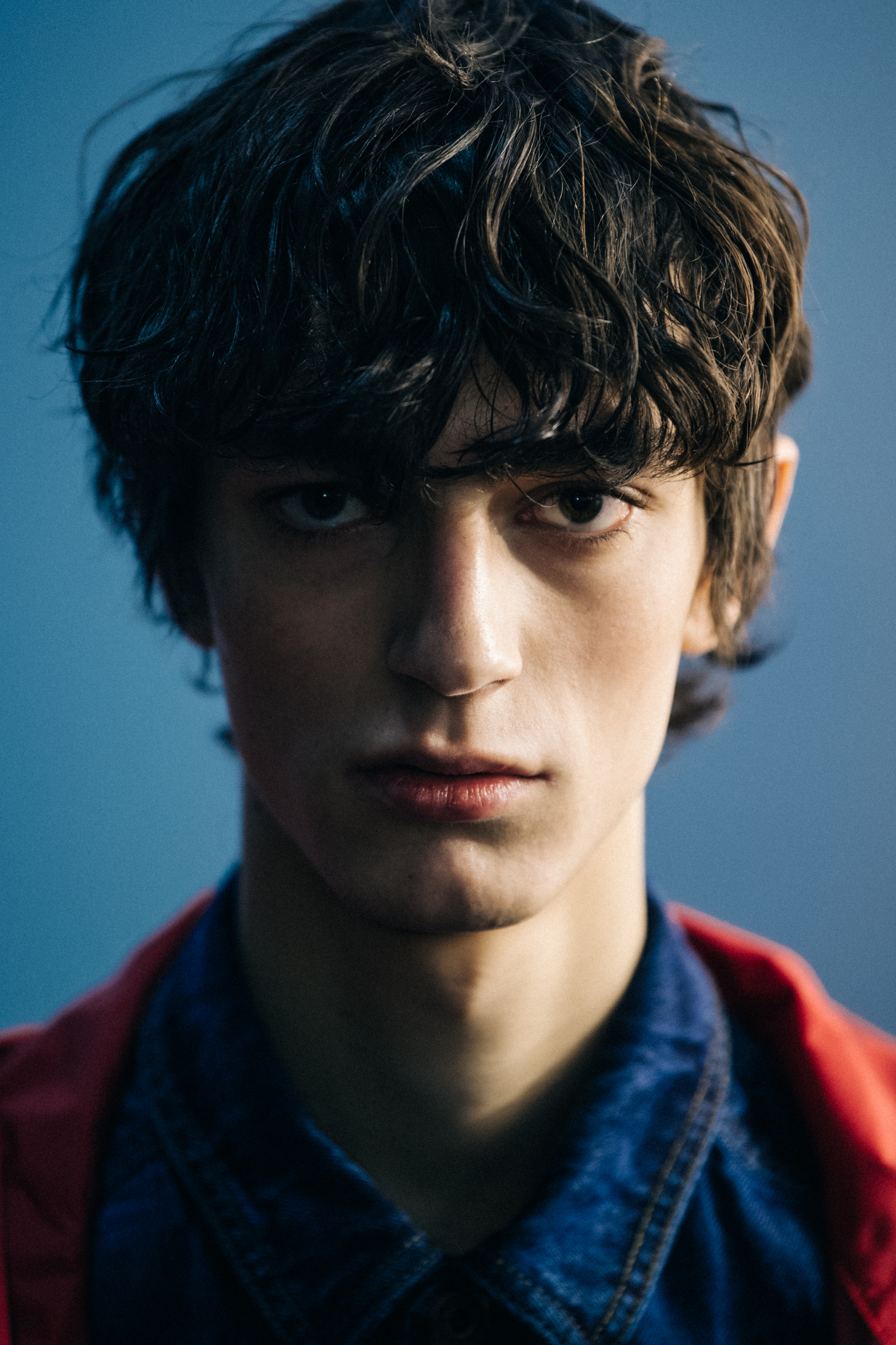 Portrait of model with brown hair
