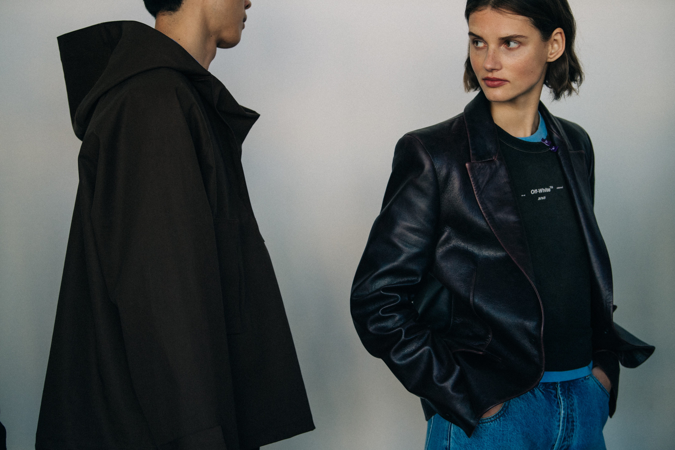 Giedré Dukauskaité with other models backstage