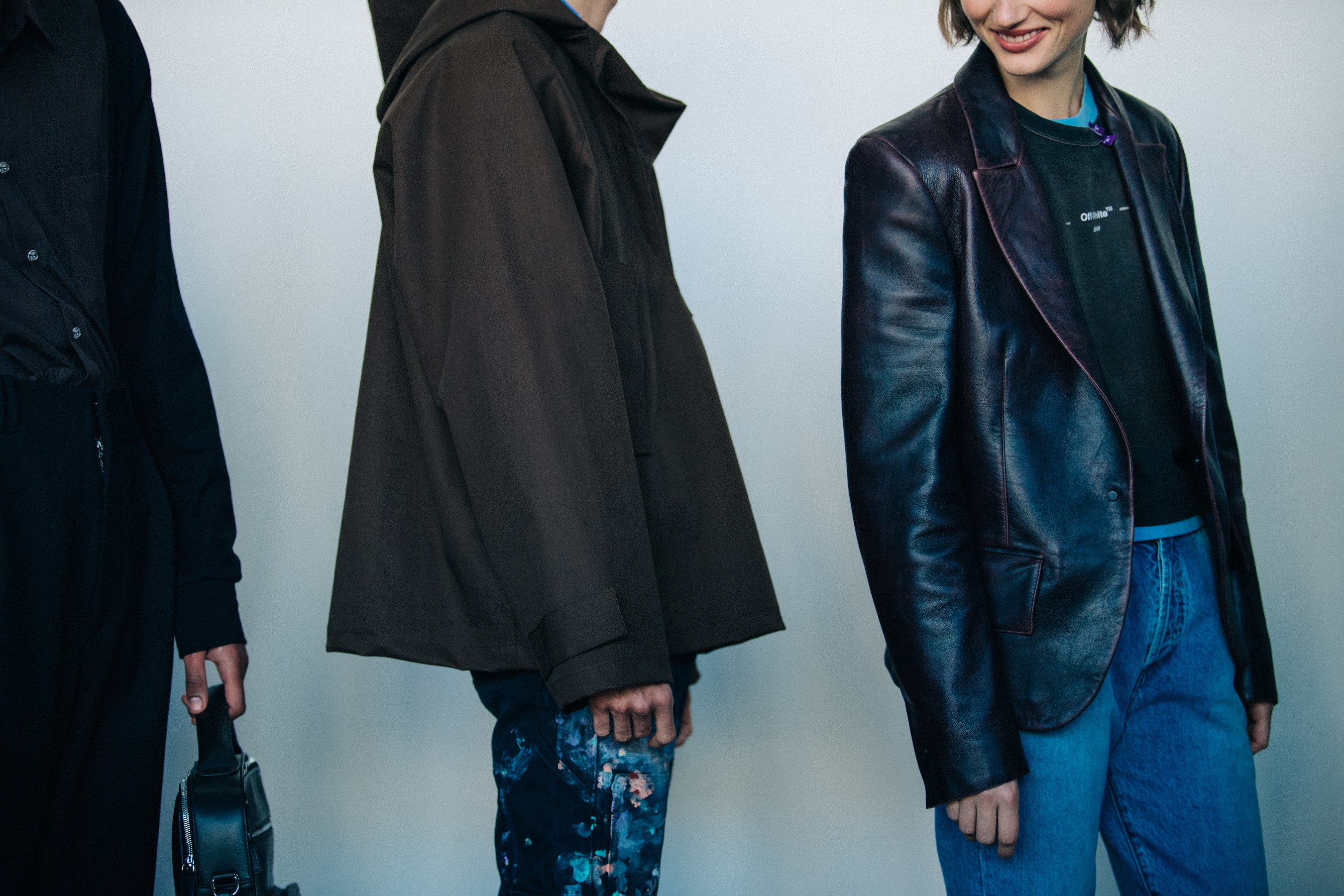 Giedré Dukauskaité with other models backstage