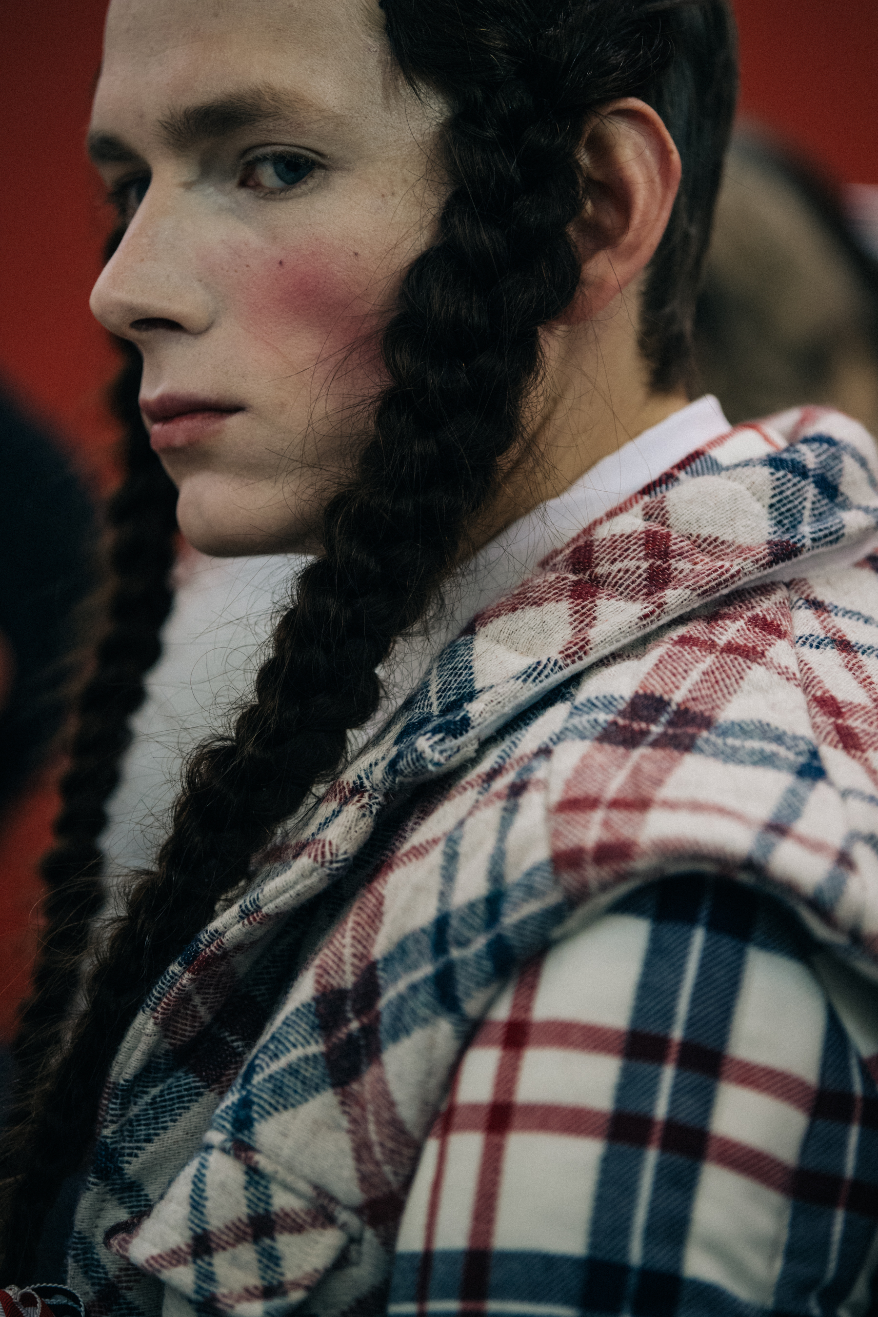 Mikhail Tsinchenko wearing Thom Browne check suit