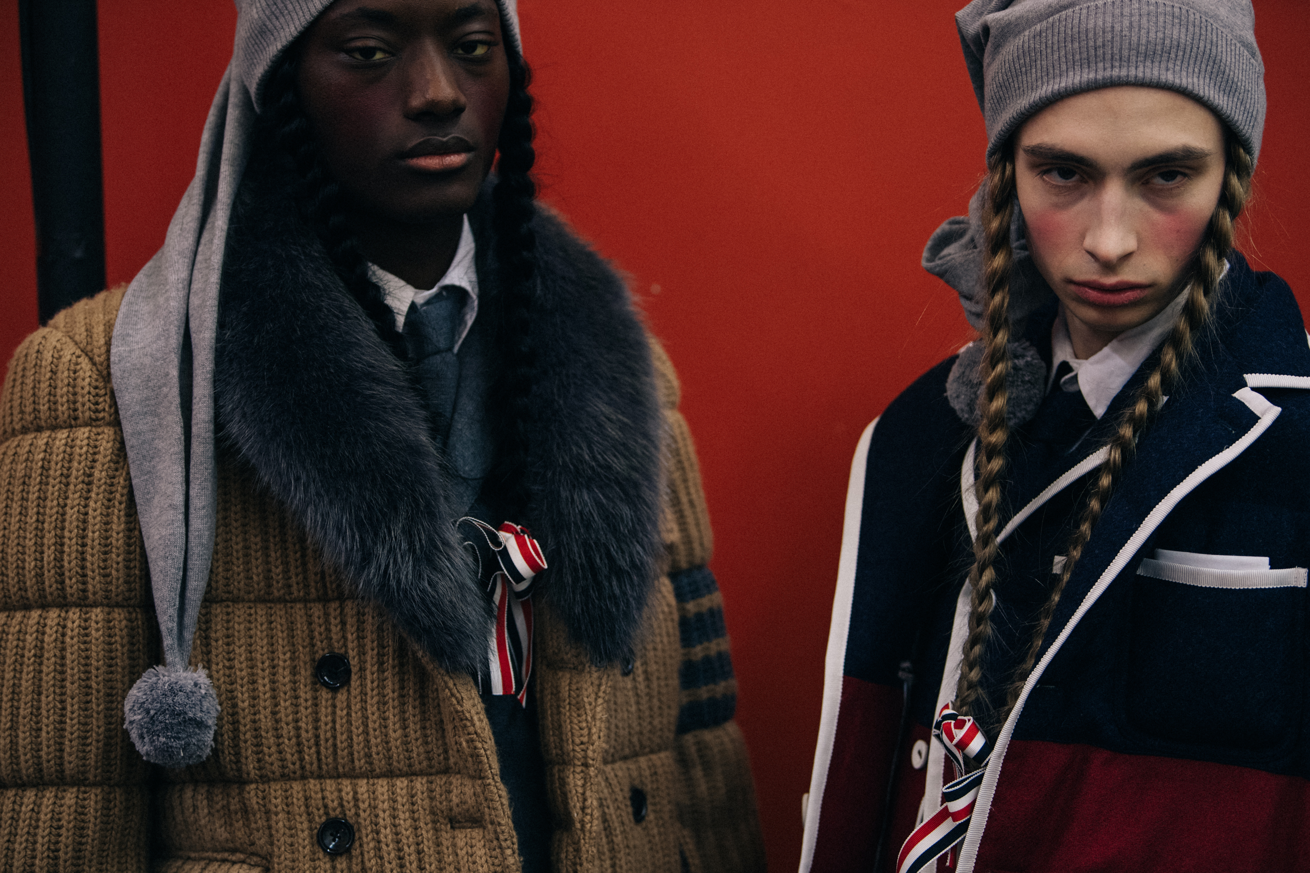 Two models in lineup at Thom Browne