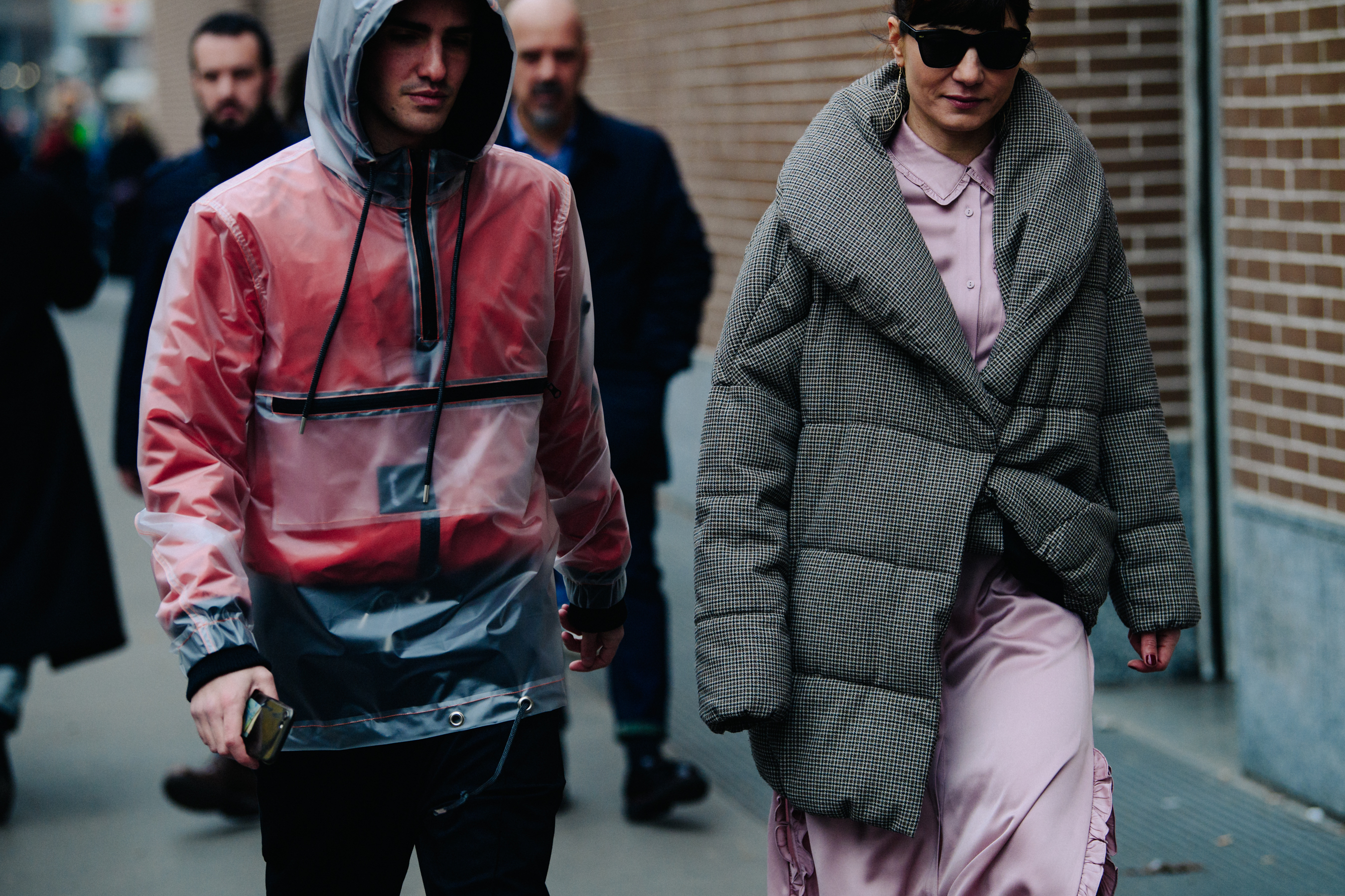 Filippo Bologni and friend after Fendi show