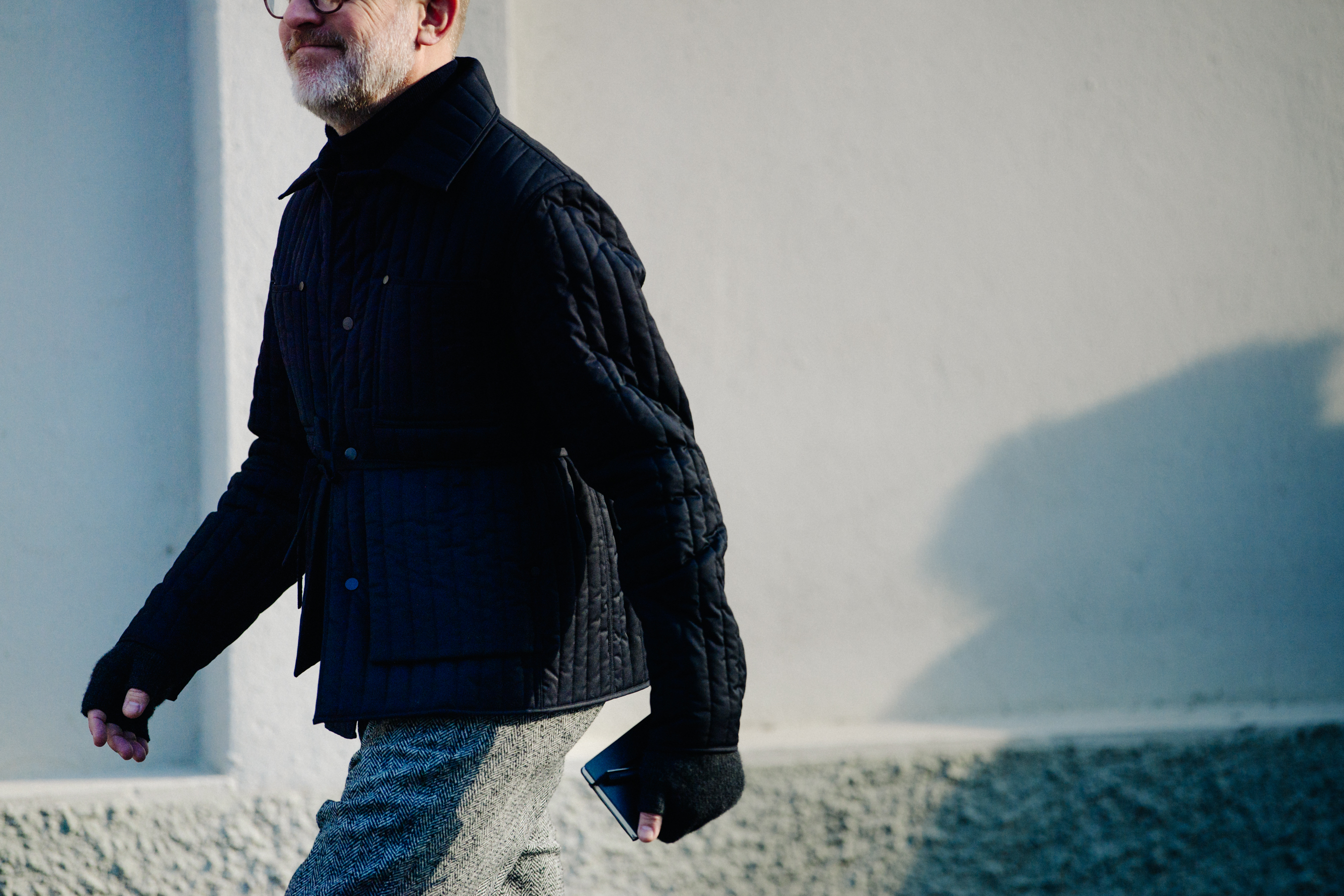 Man wearing Craig Green jacket