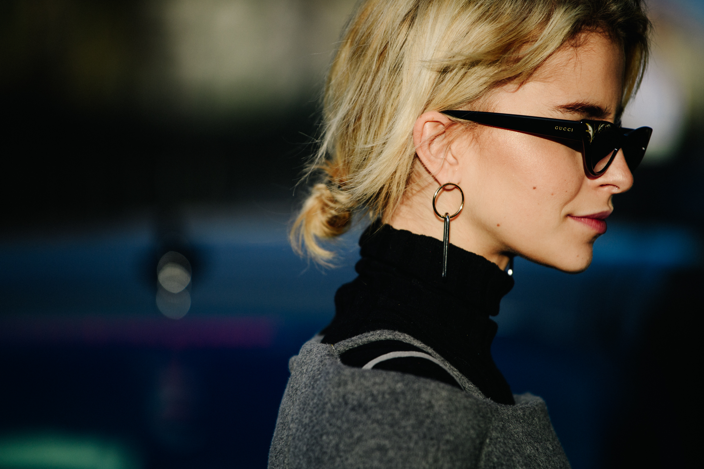 German blogger wearing Gucci glasses