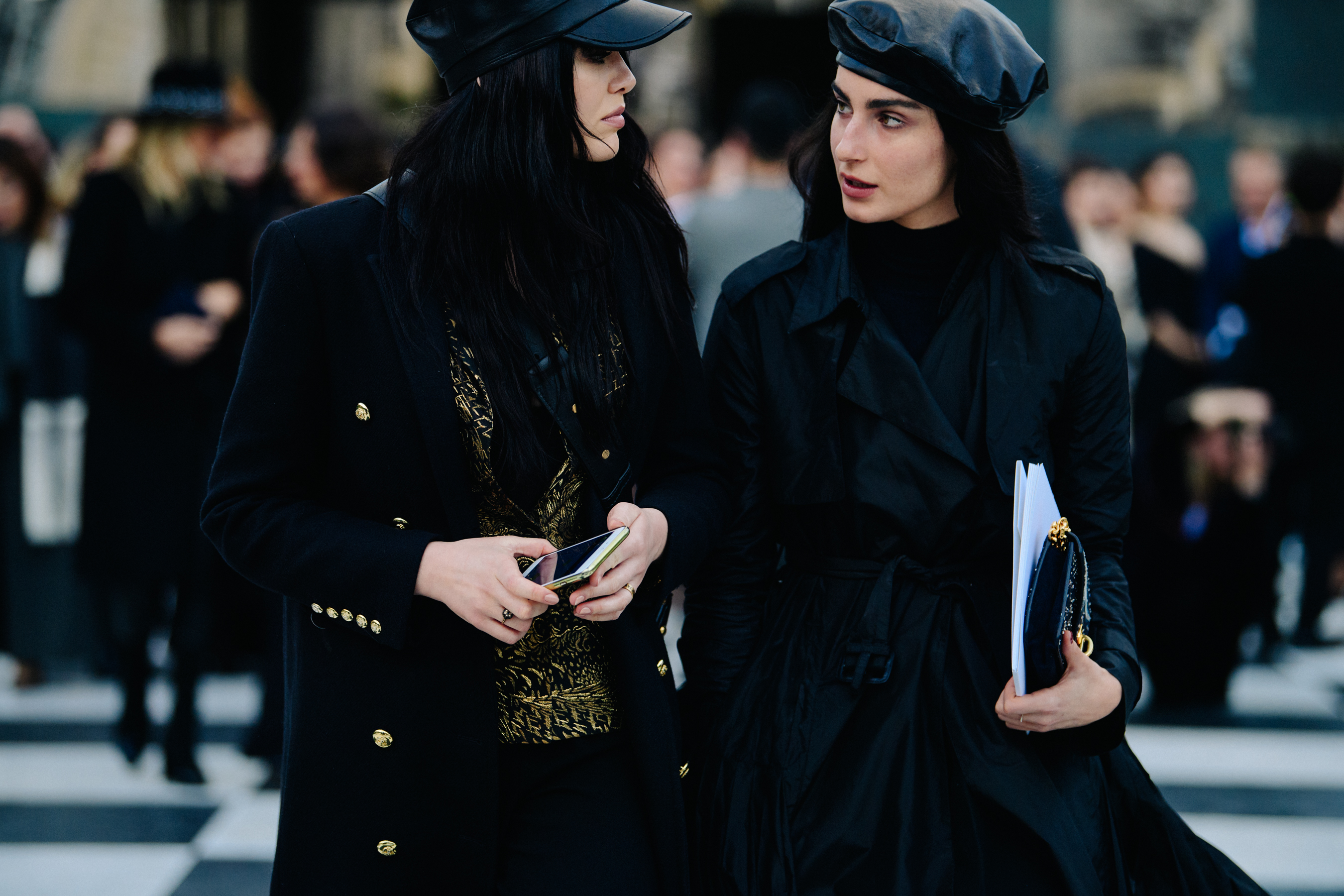 Women wearing black Christian Dior