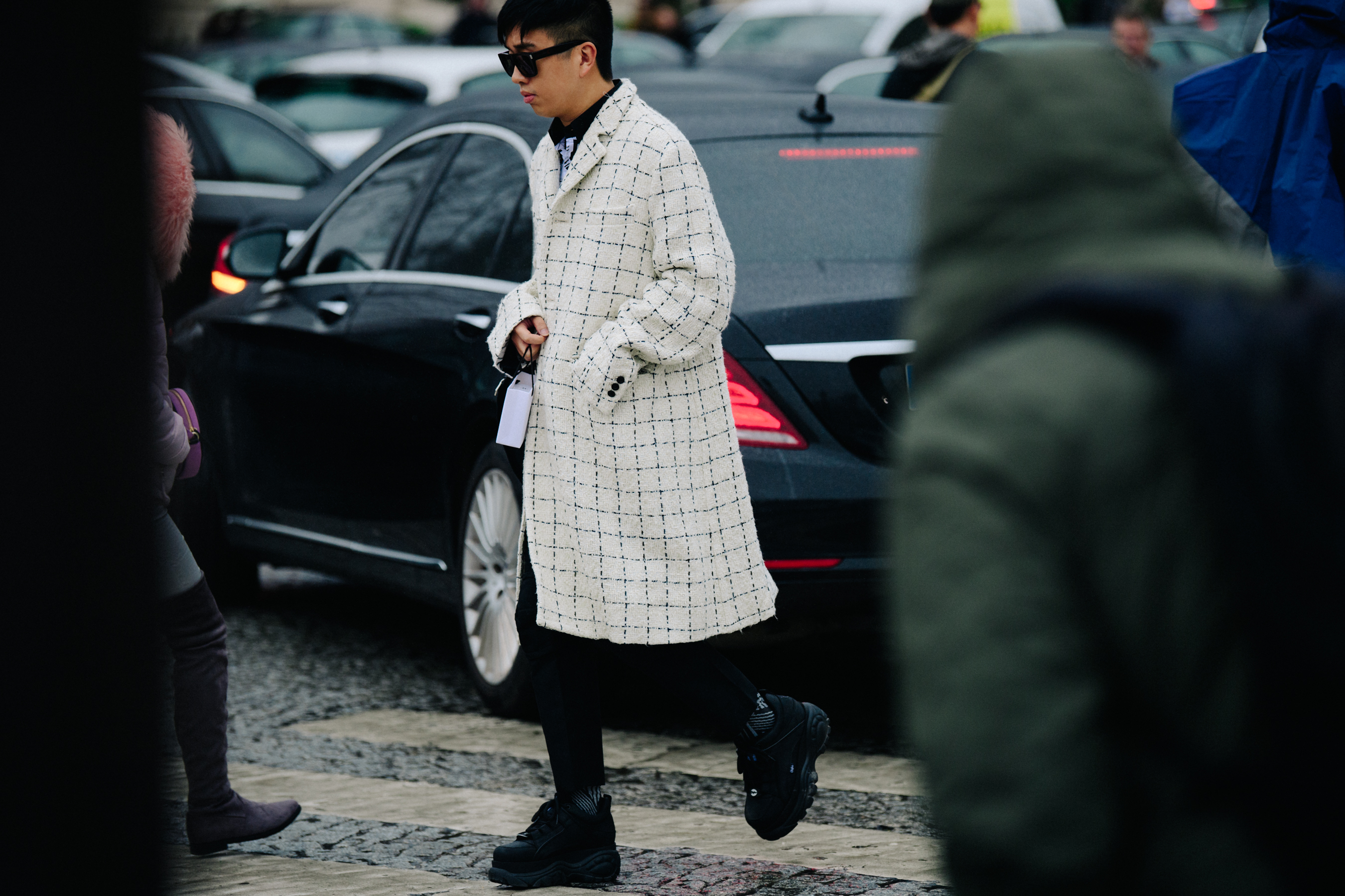 Chinese editor wearing Chanel coat