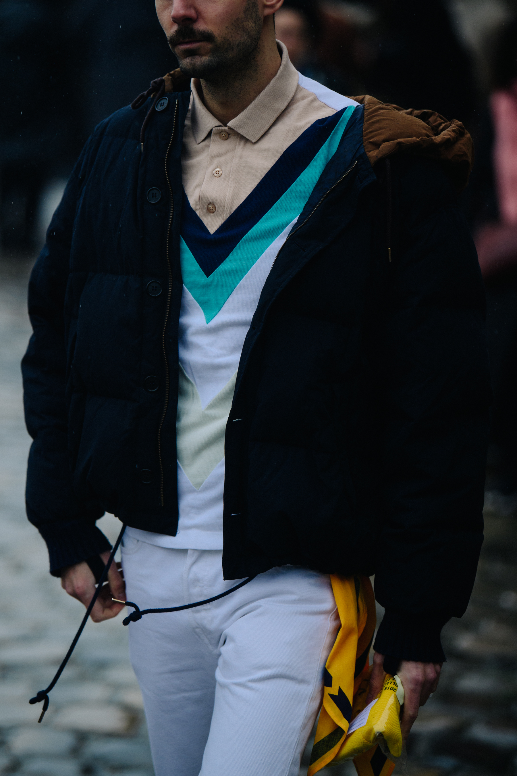 Herbert Hofmann wearing white jeans