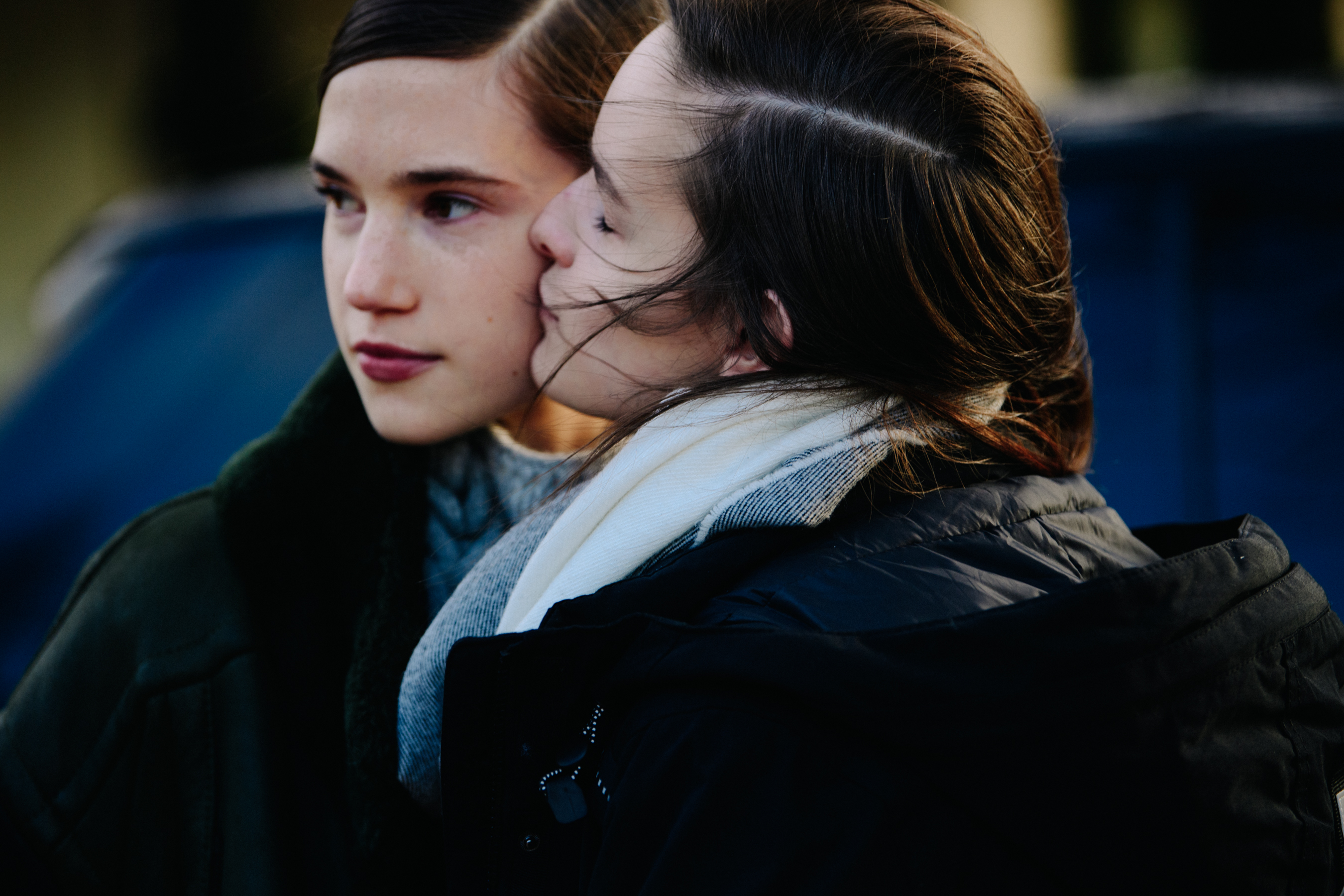 Two models after Christian Dior show