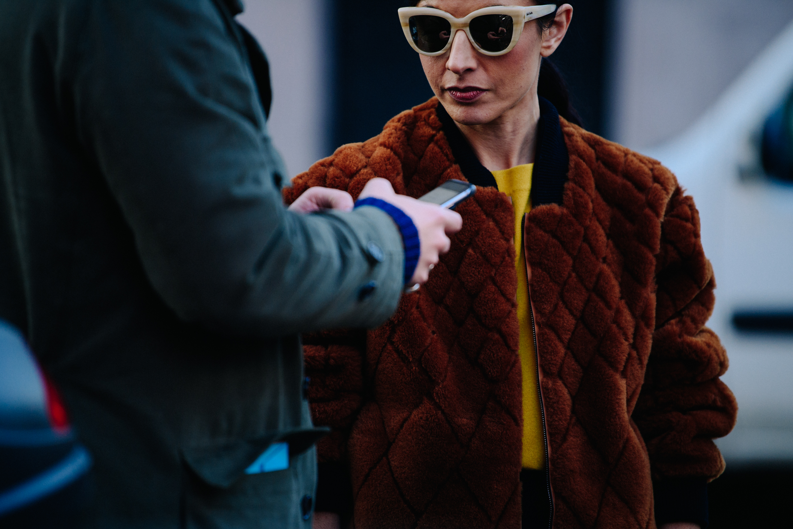 Woman wearing Paul Smith sunglasses