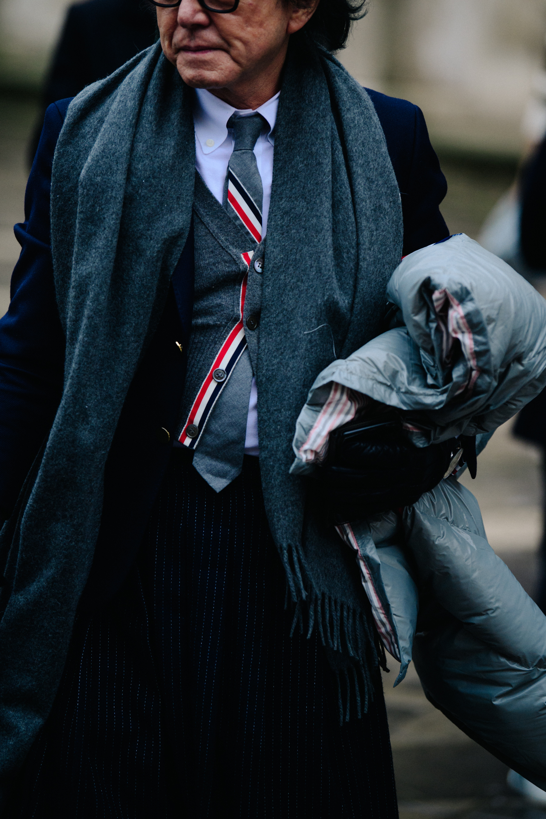Man wearing Thom Browne suit