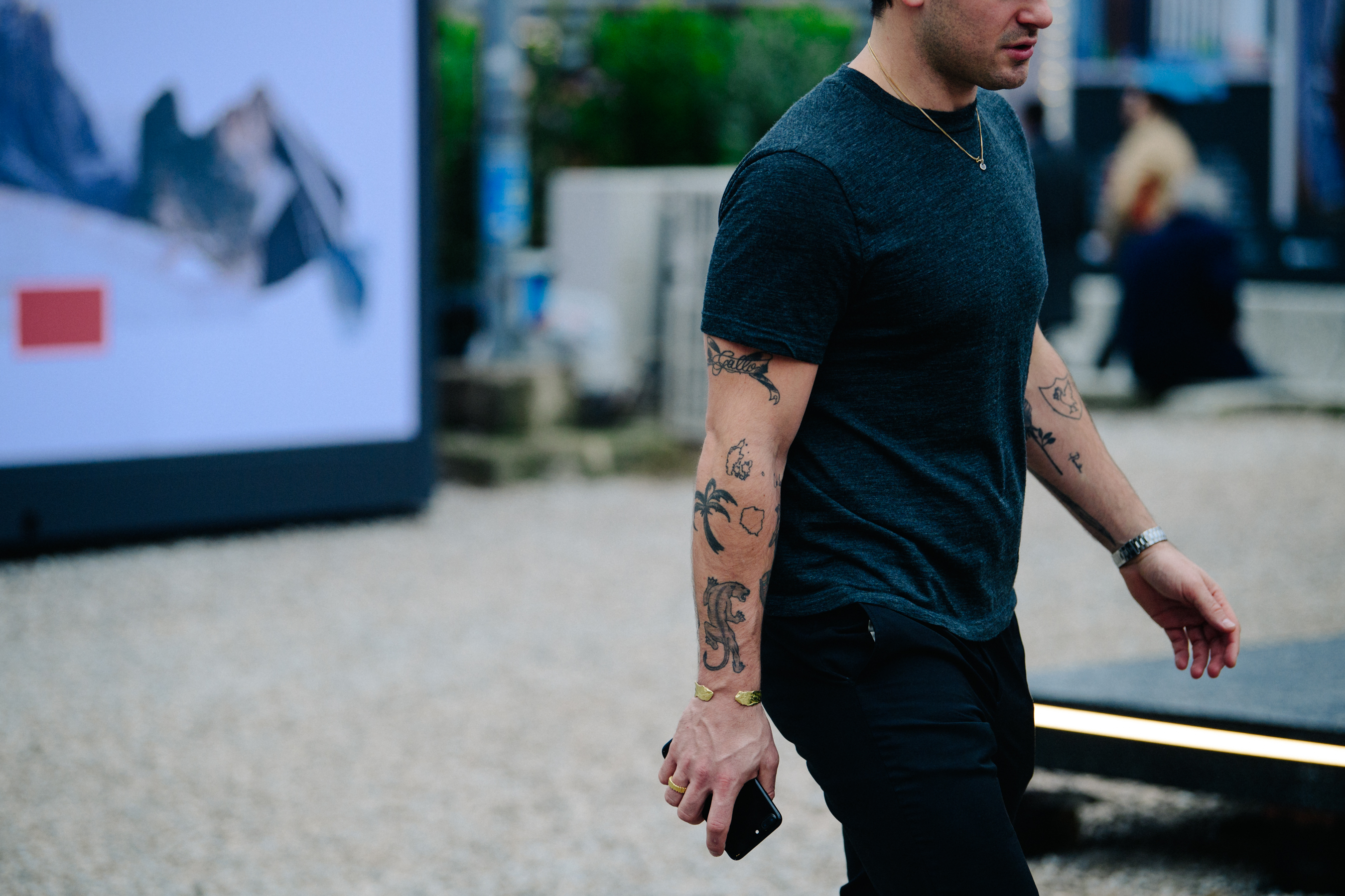 Danish man with black and grey tattoos