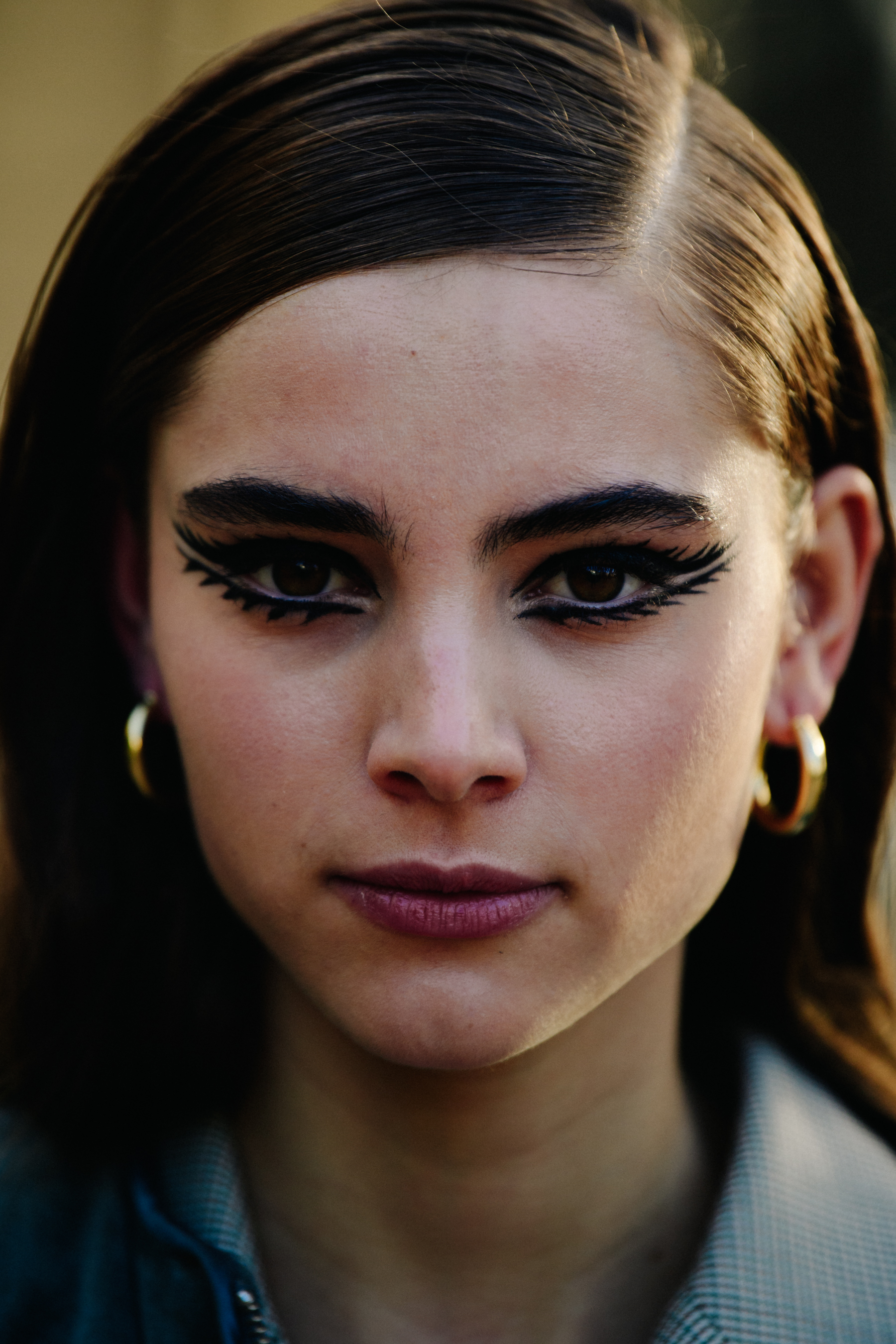 Portrait of Dutch model with show makeup