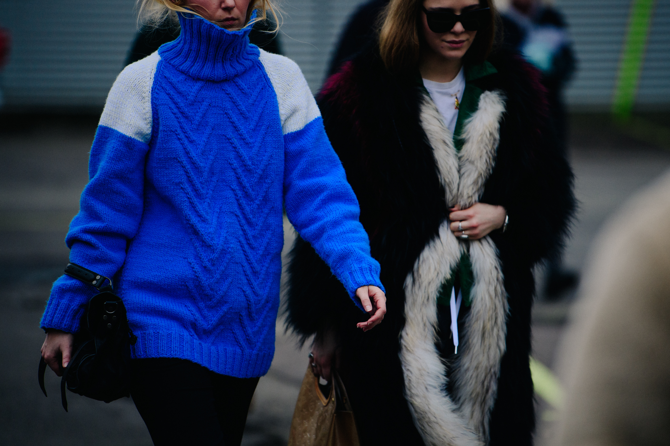 Two women wearing thick clothing