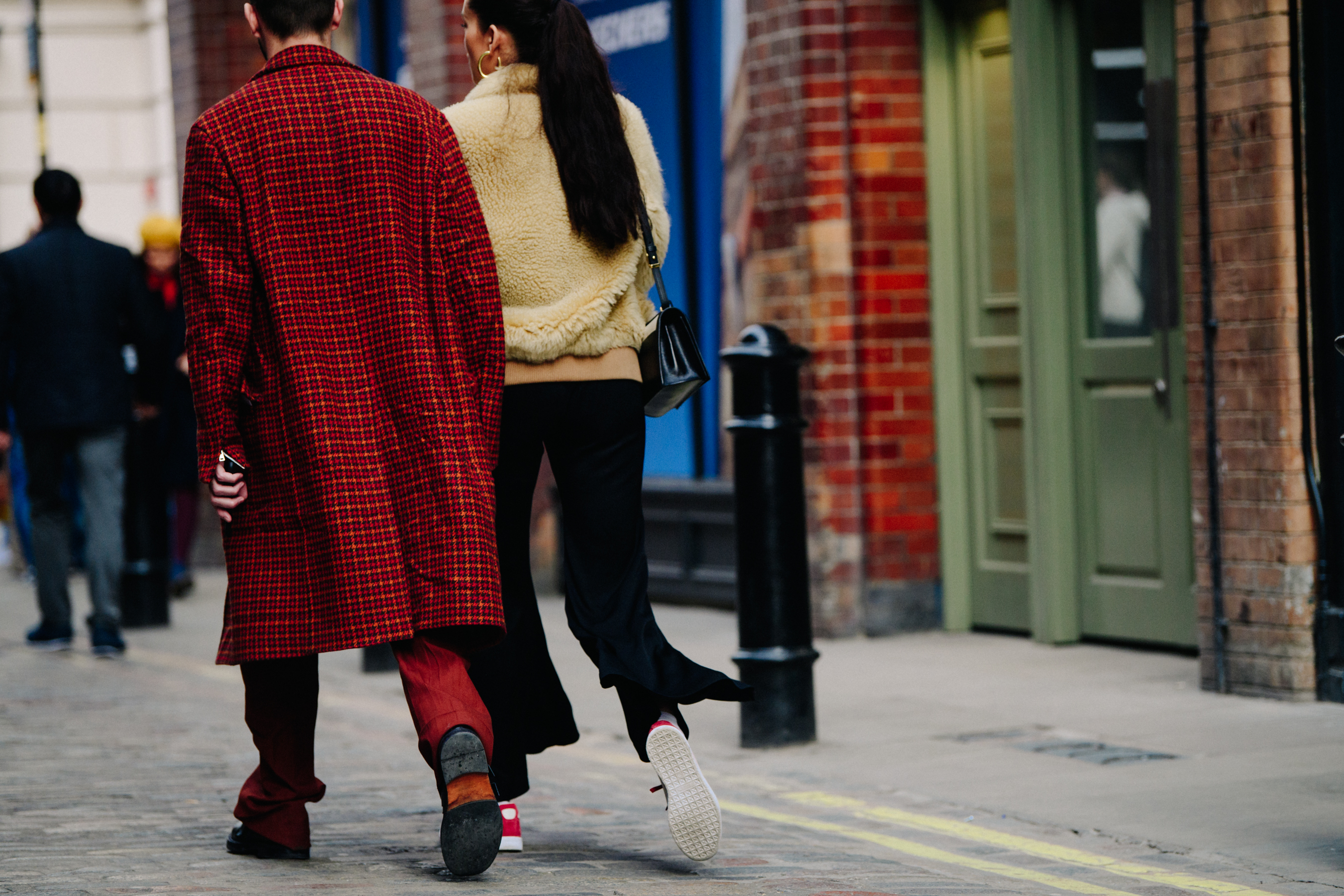 Couple wearing winter coats