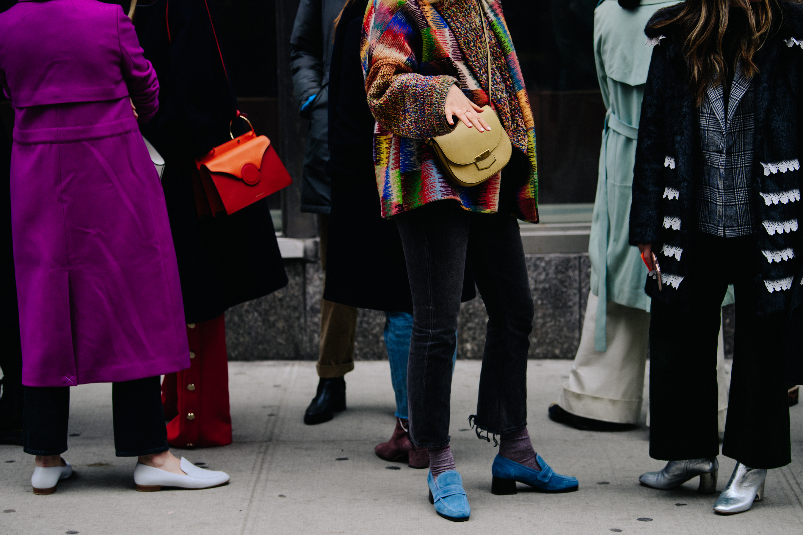 Group of women wearing colourful clothing
