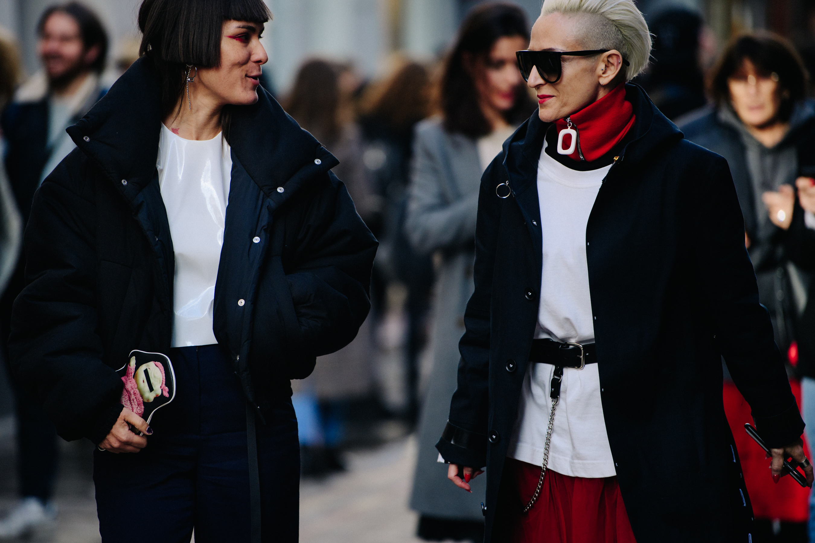 Woman wearing JW Anderson top