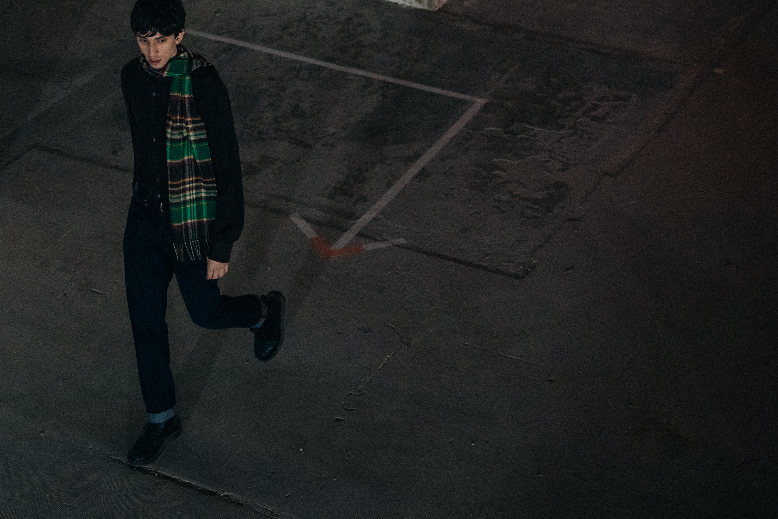 Model rehearsing at Etudes Studio