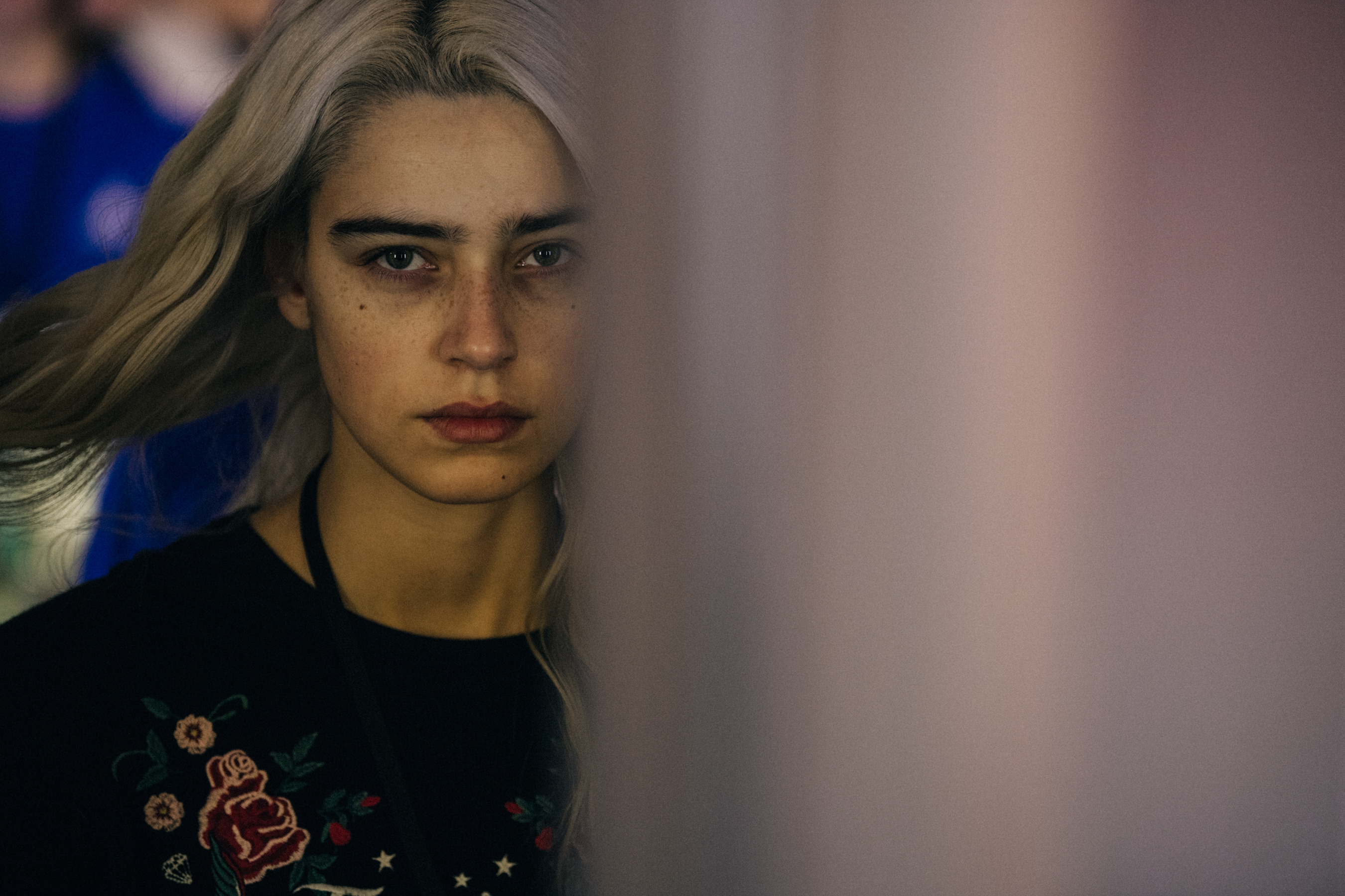 Models in hair and makeup backstage