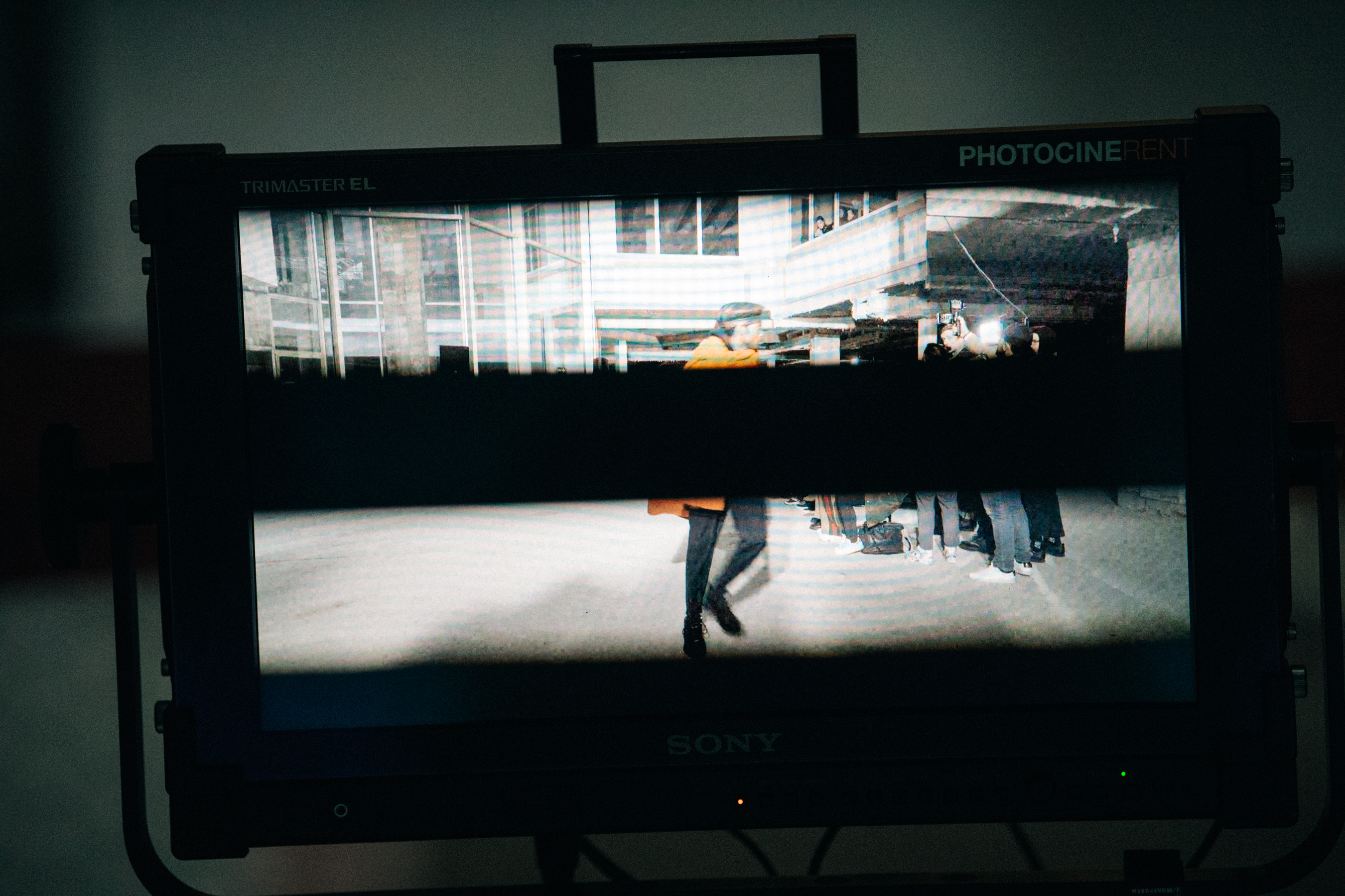 TV screen at Etudes Studio