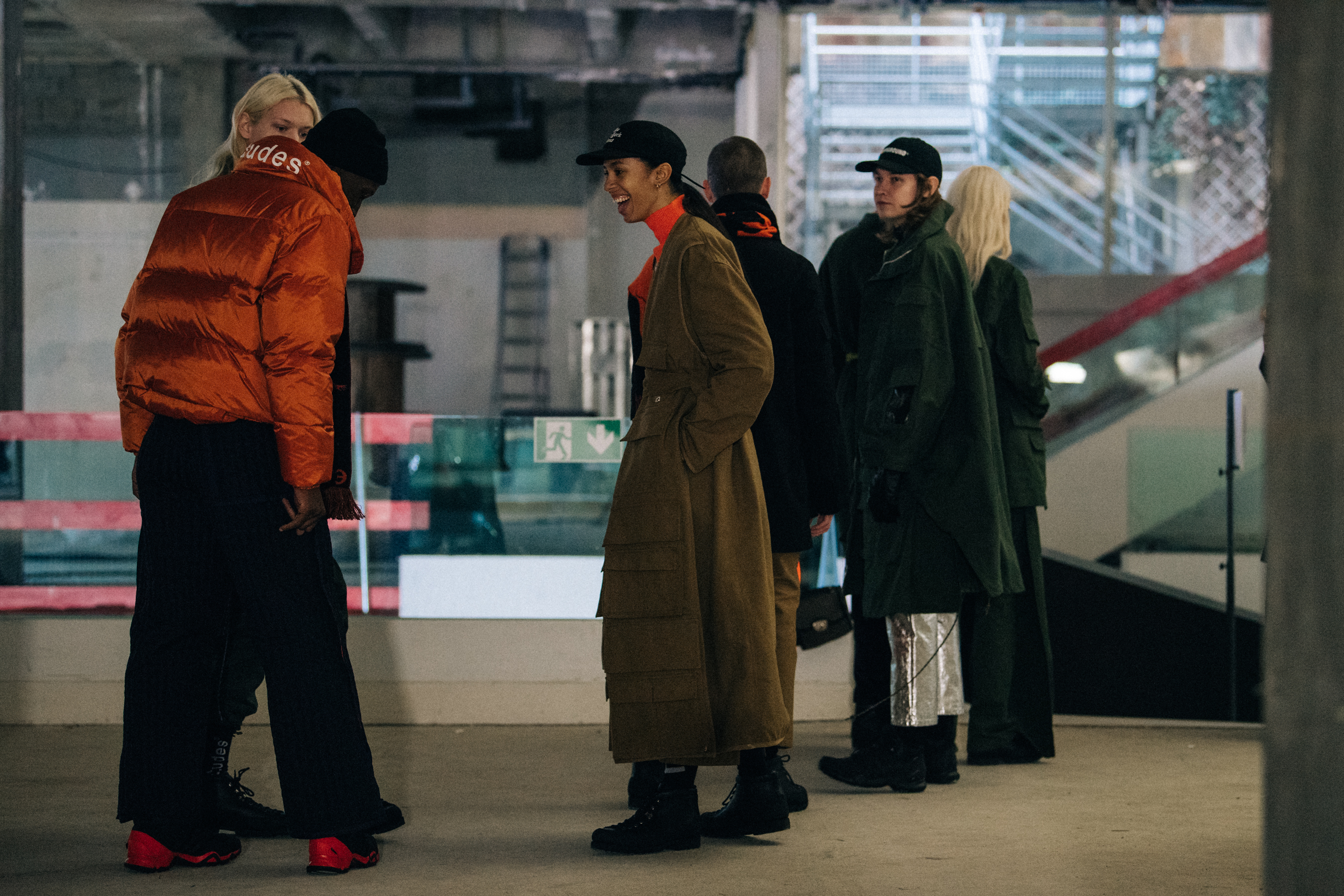 Models in lineup at Etudes Studio
