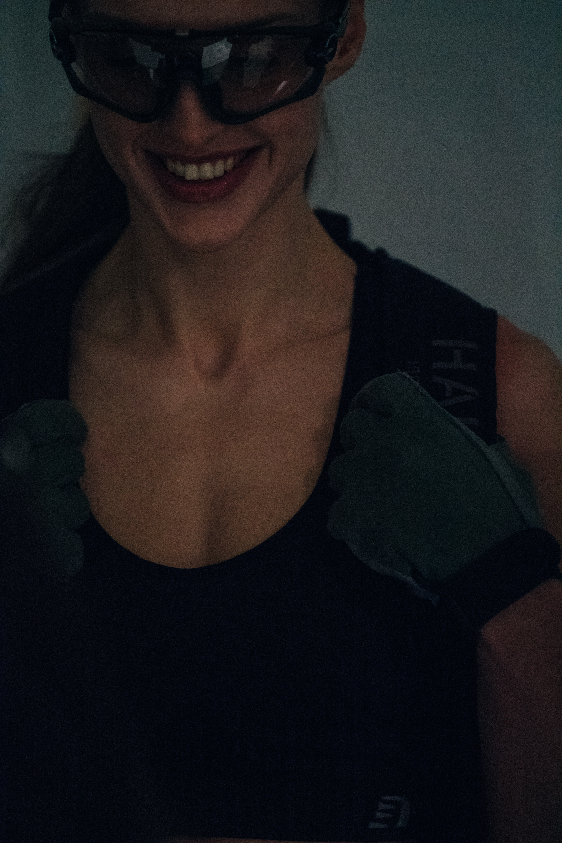 Vygante Kirkutyte backstage at HALO