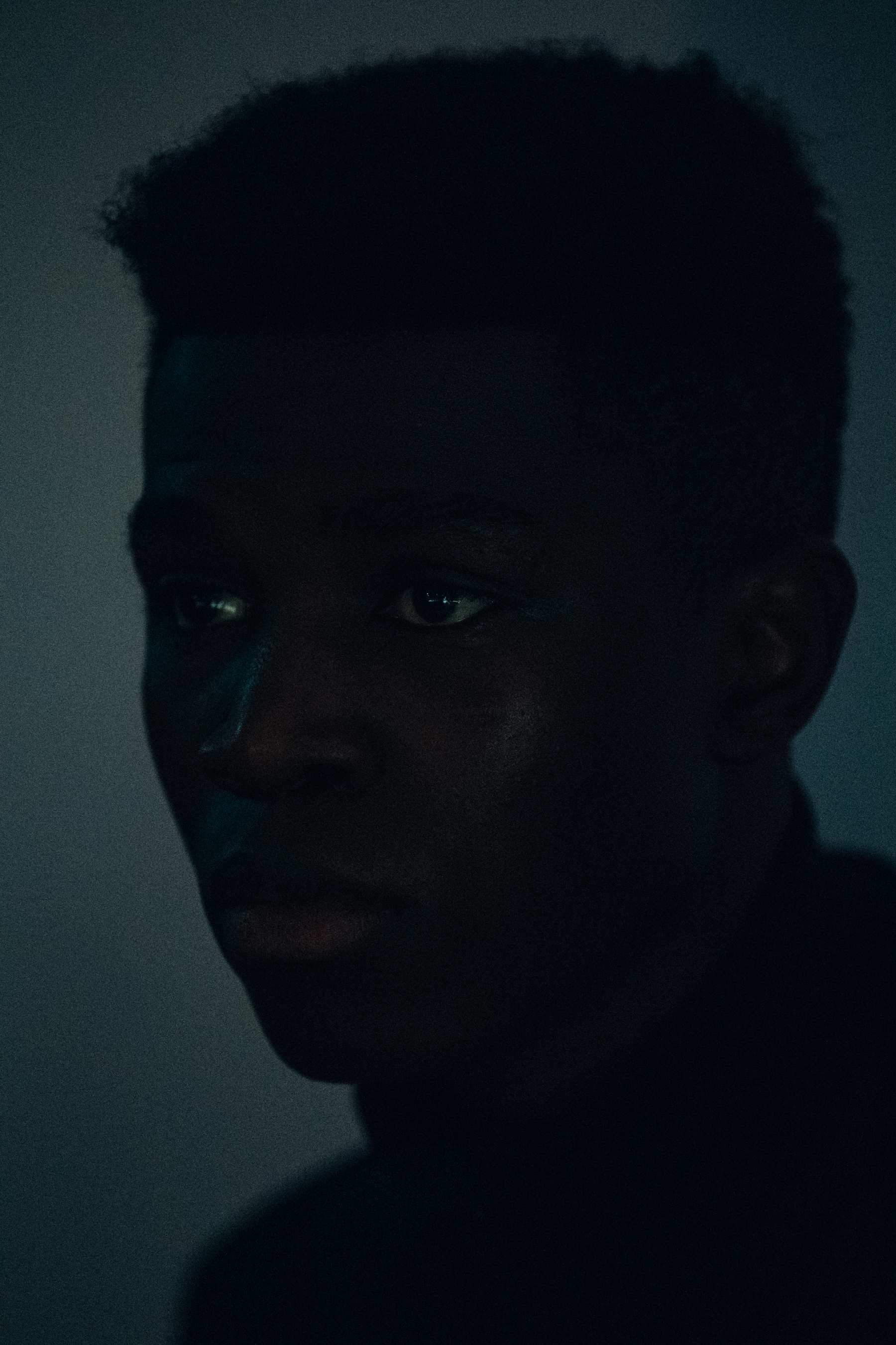 Black male model backstage at HALO