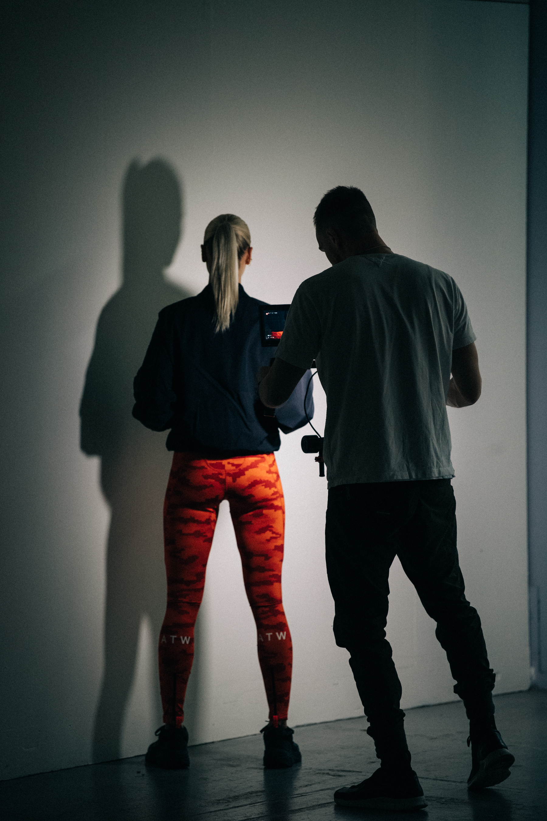 Emilie Lilja backstage at HALO show