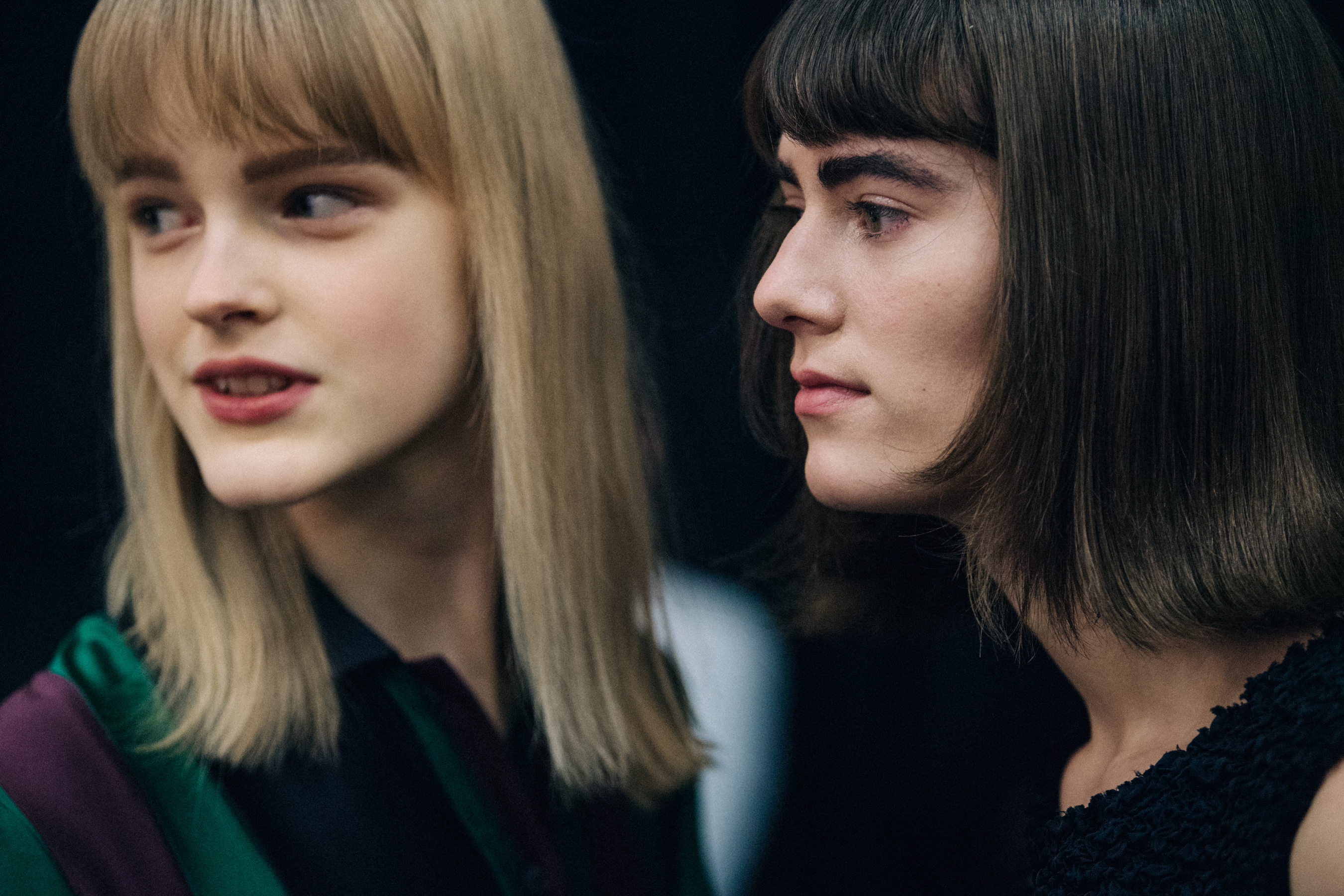 Lea Issarni backstage at JW Anderson
