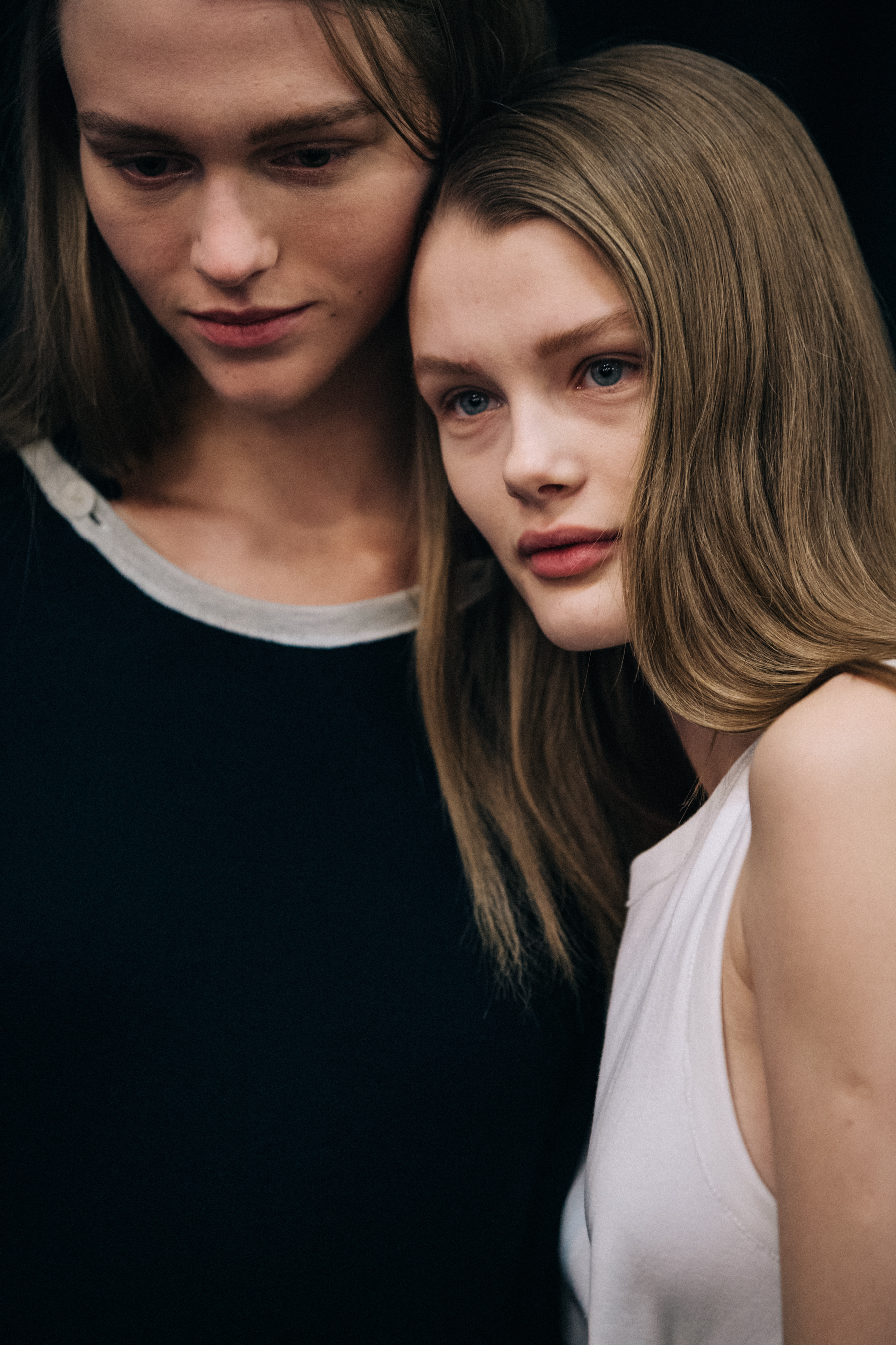 Kris Grikaite backstage at JW Anderson