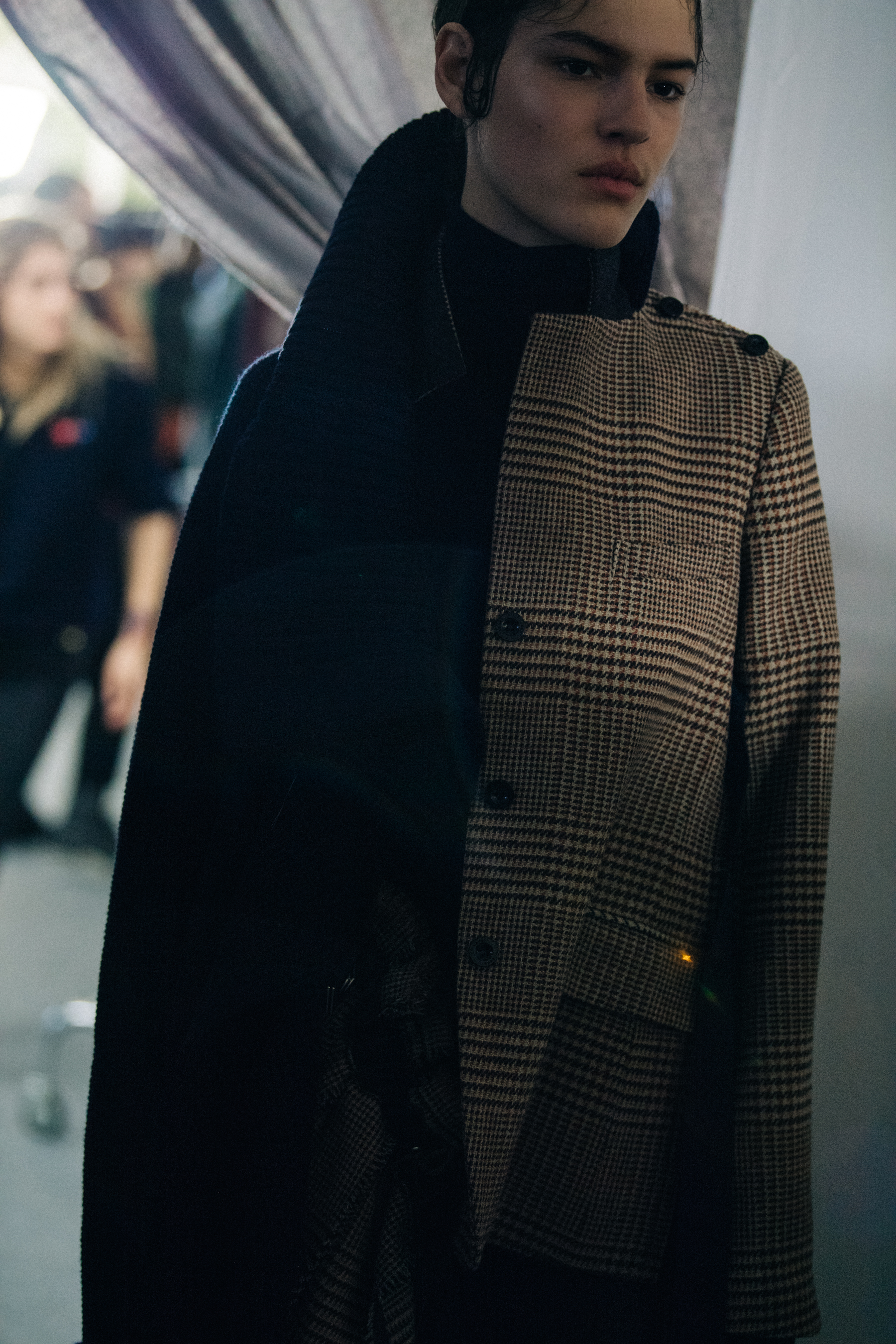 Matea Brakus wearing wool coat