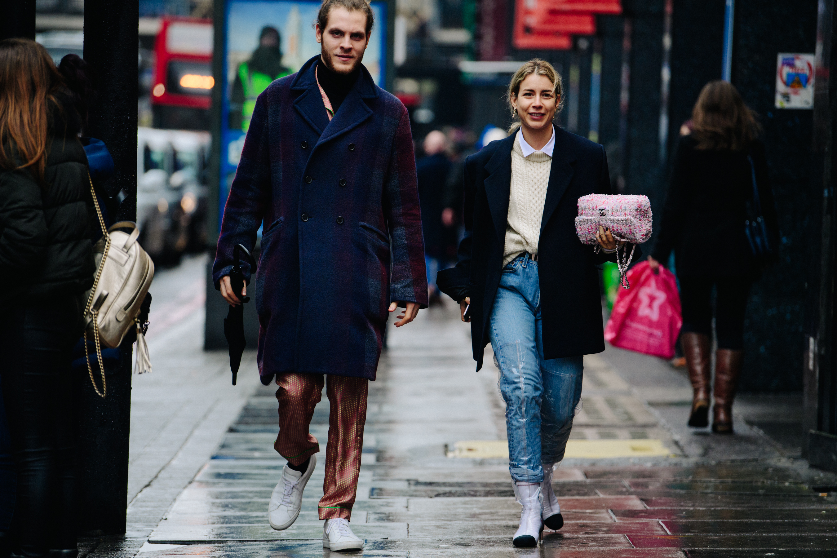 Norwegian couple wearing winter coats