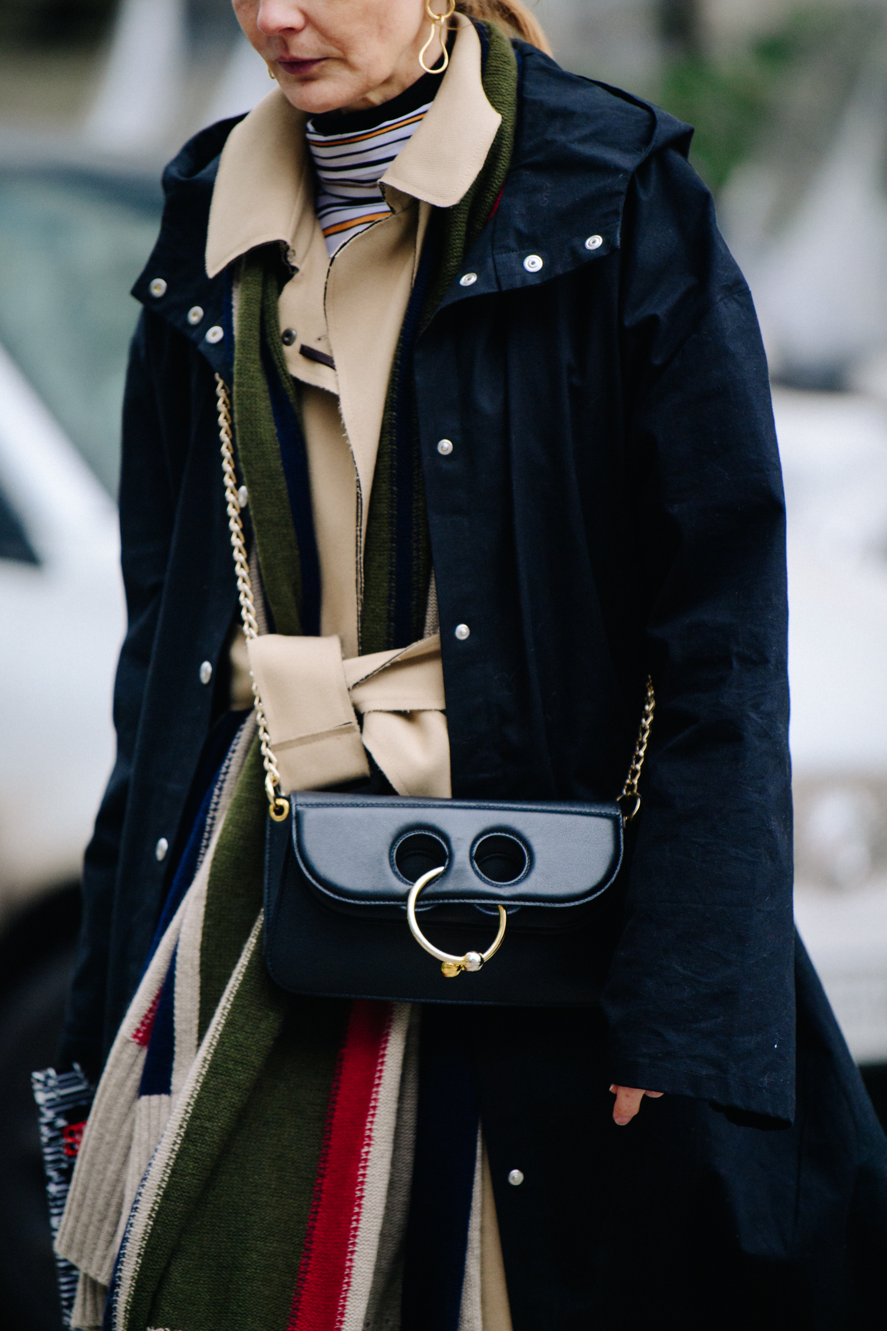 Woman carrying JW Anderson bag