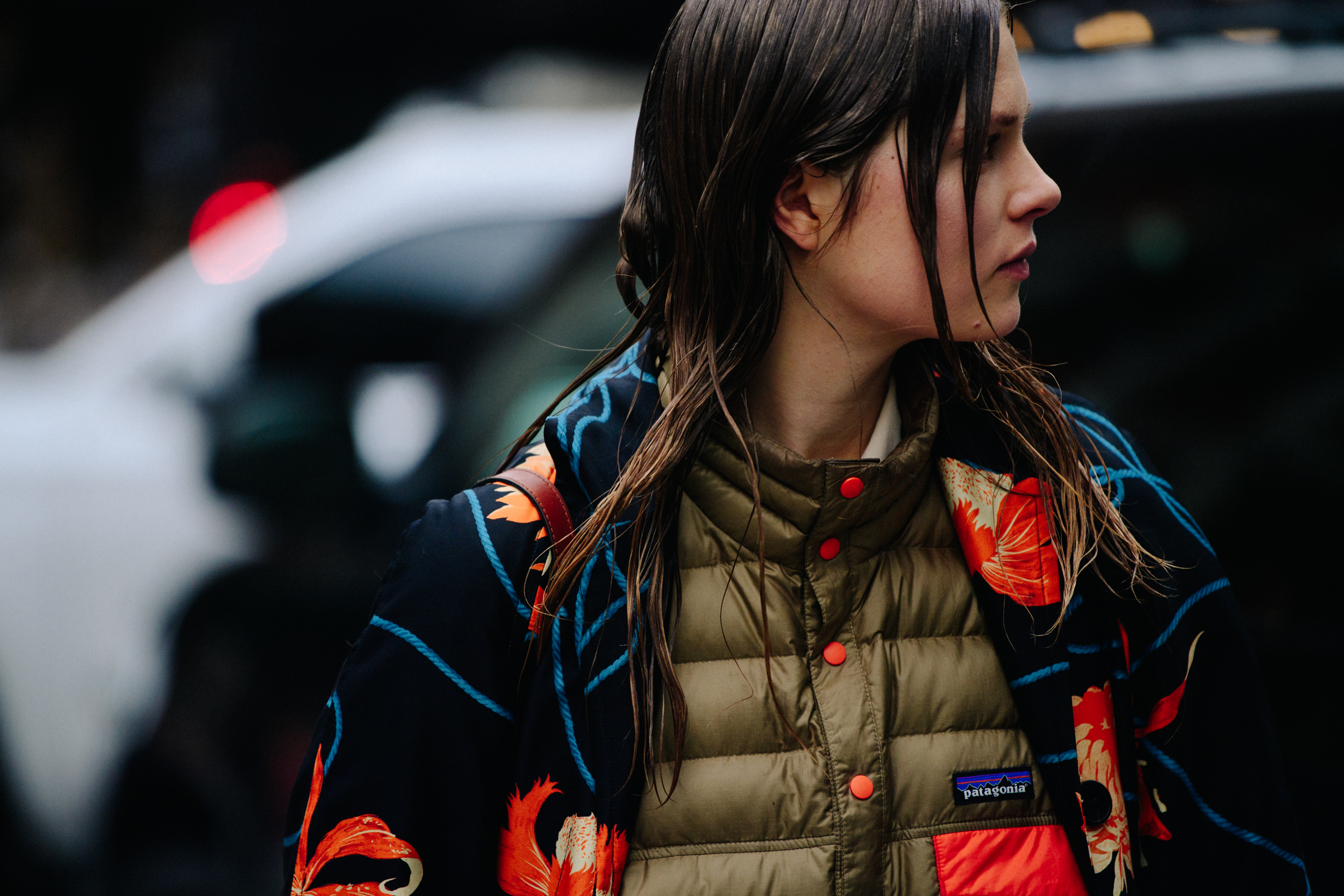 Danish model wearing insulated jacket
