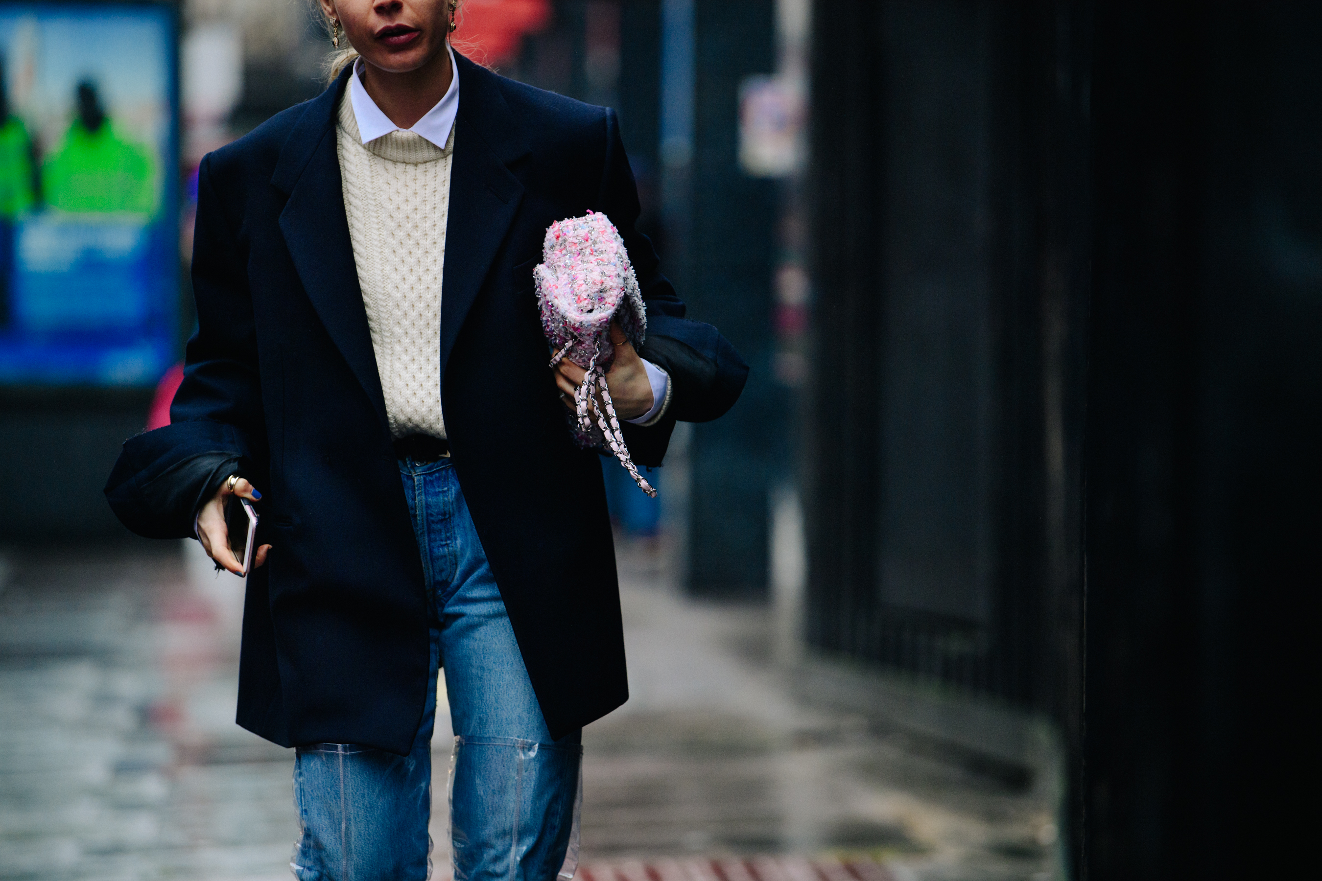 Norwegian blogger wearing denim jeans
