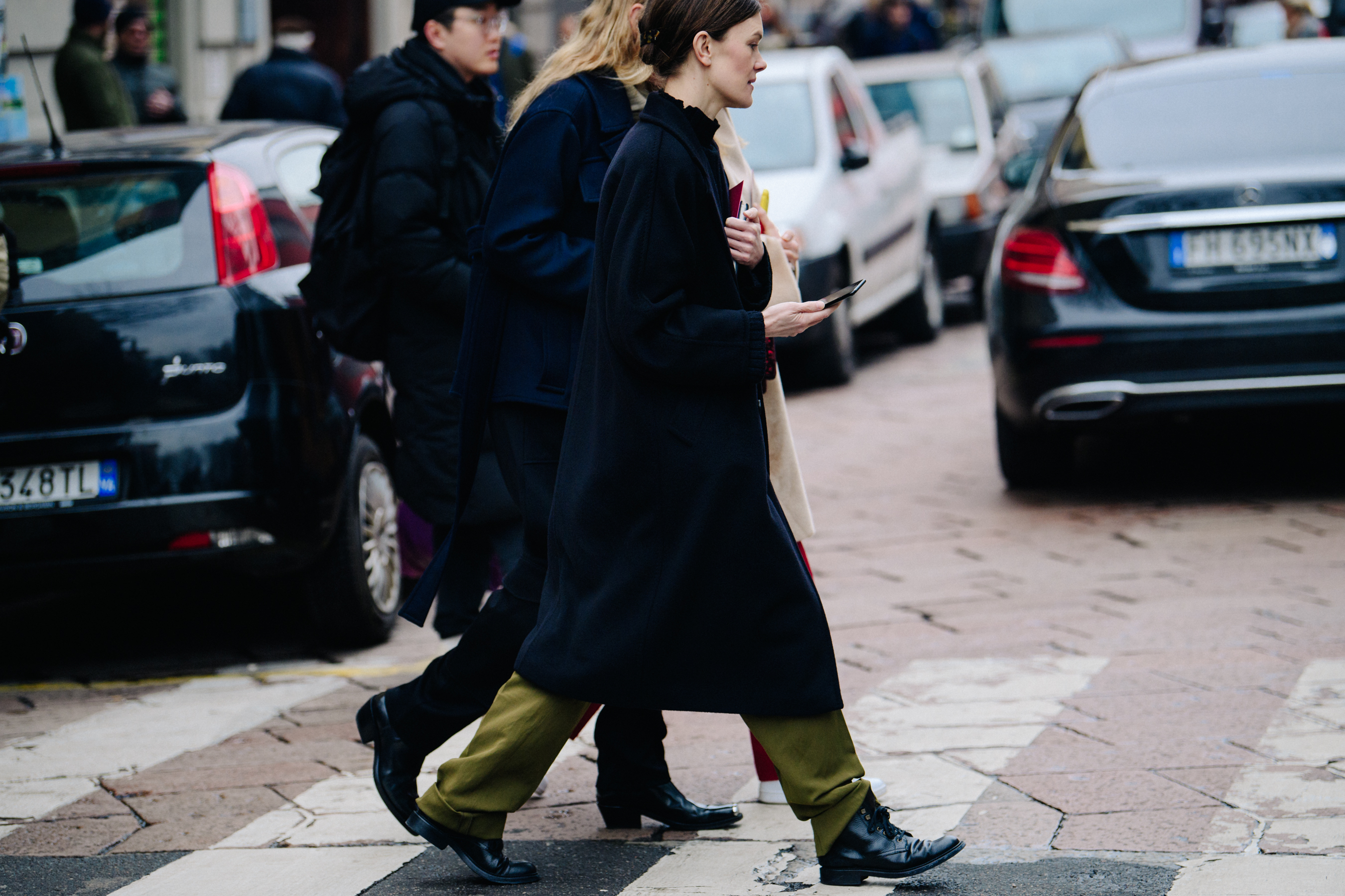 Editor wearing work boots