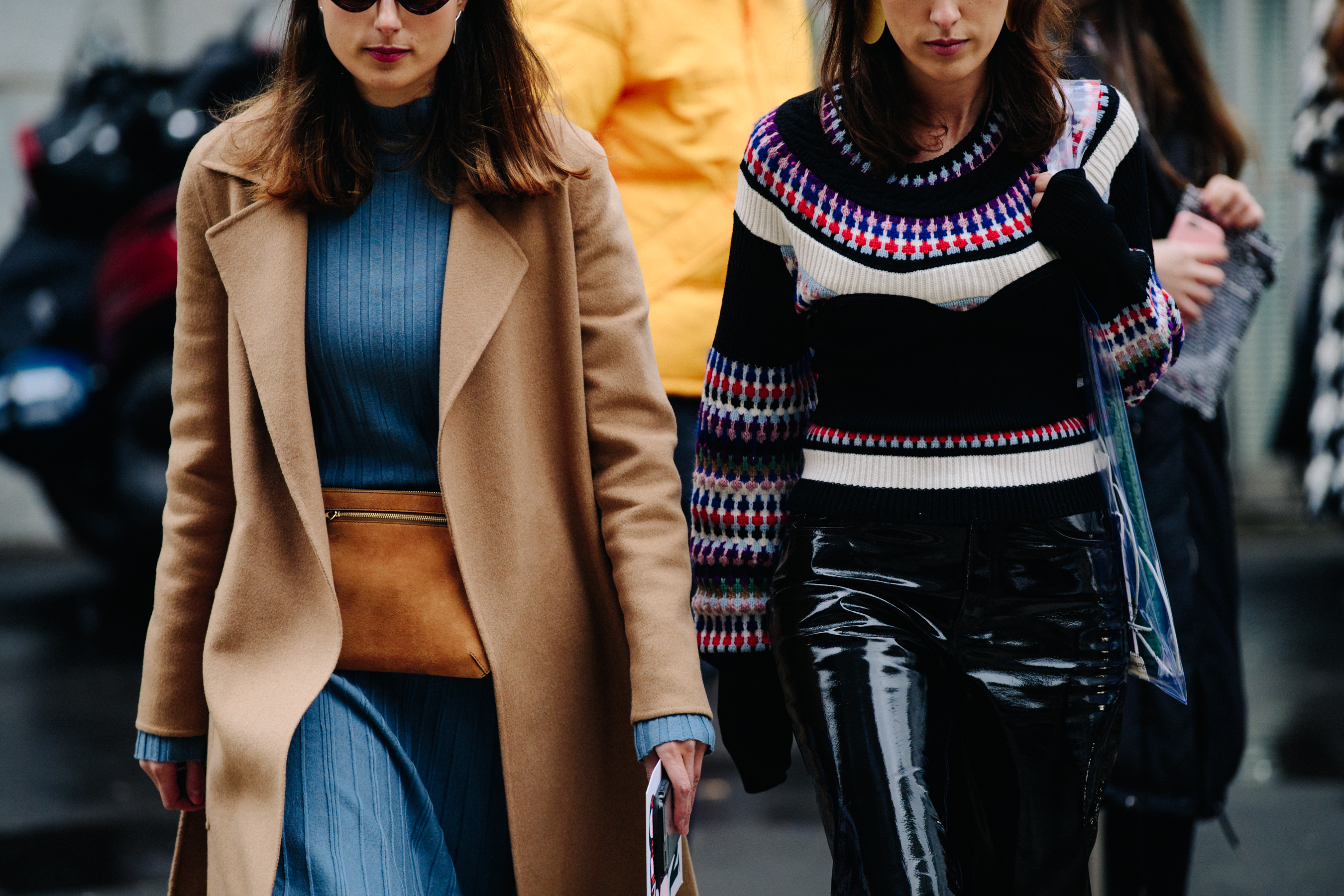 Twins wearing stylish outfits