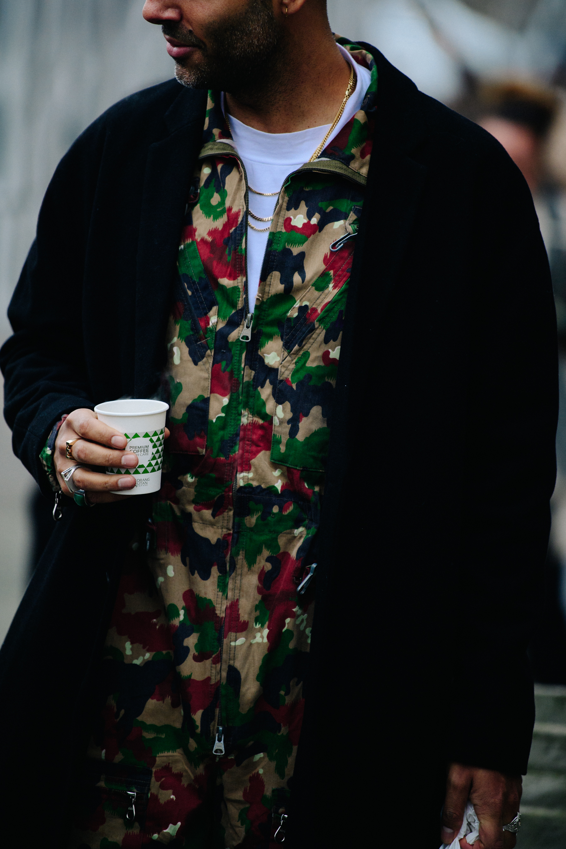 Danish man wearing camouflage
