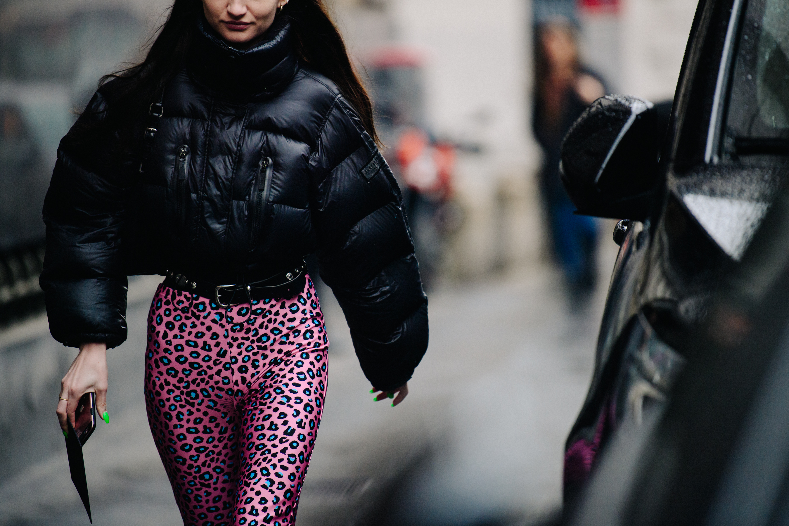 British woman wearing pink pants
