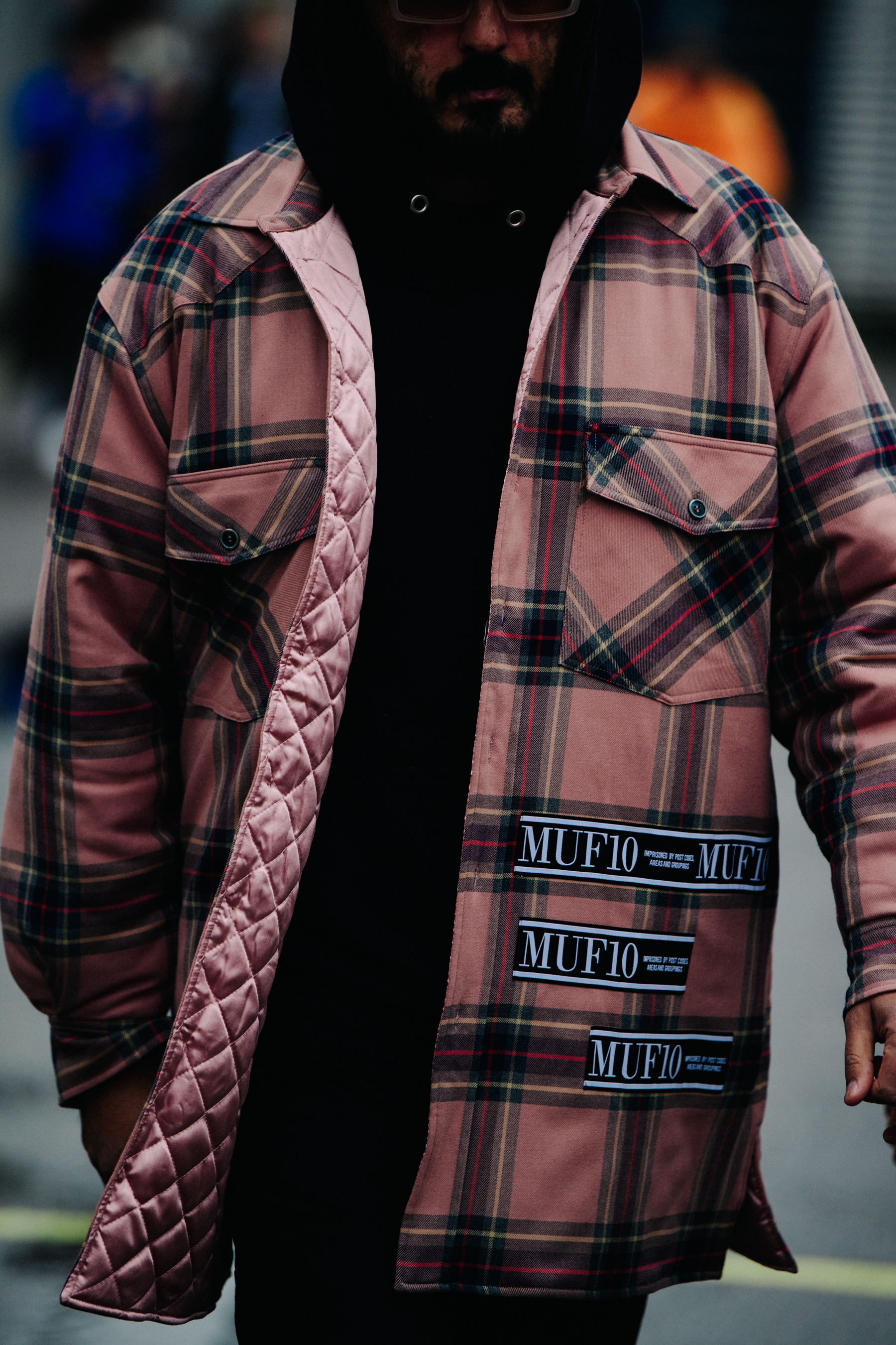 Danish man wearing pink check shirt