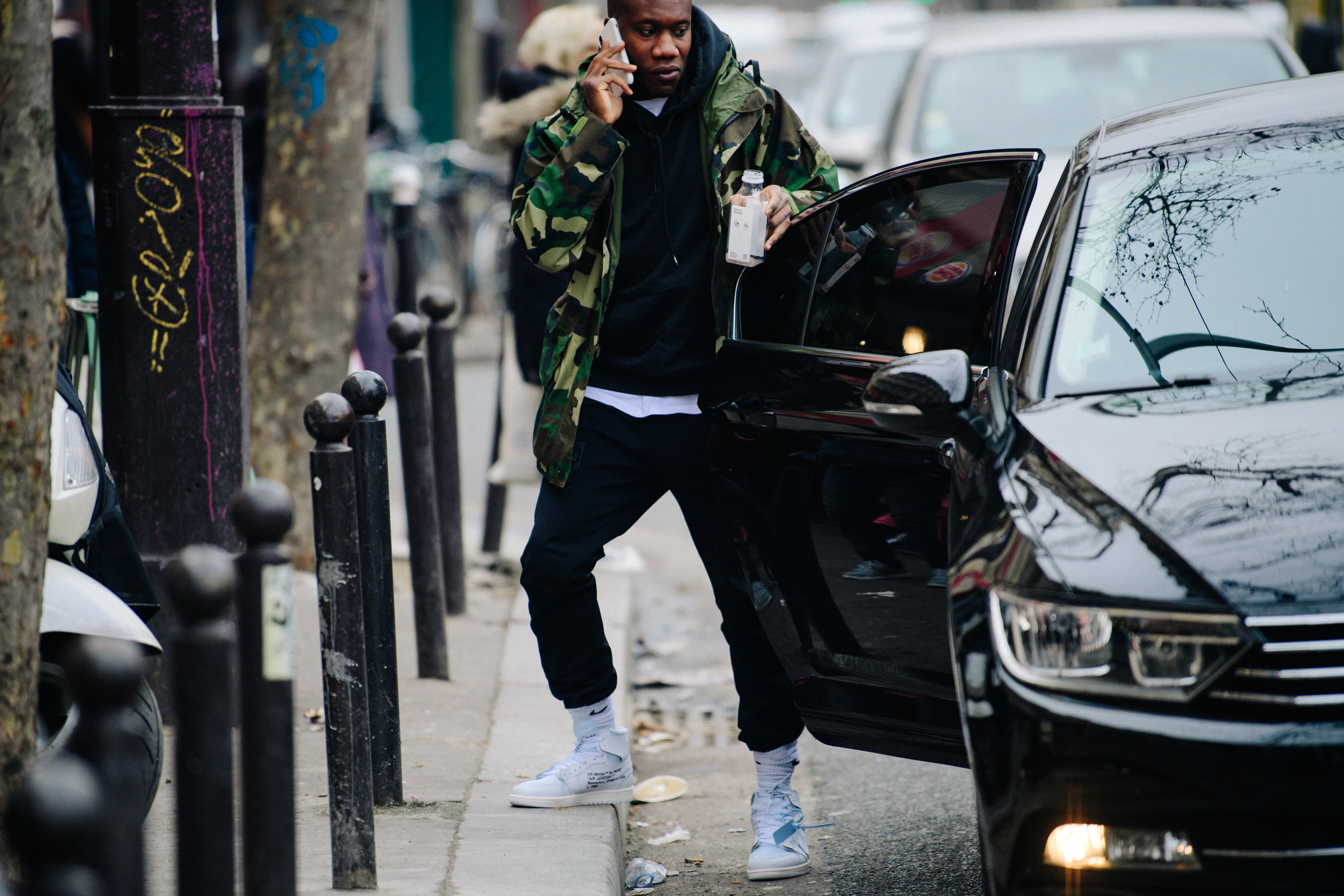 Man wearing Nike sneakers