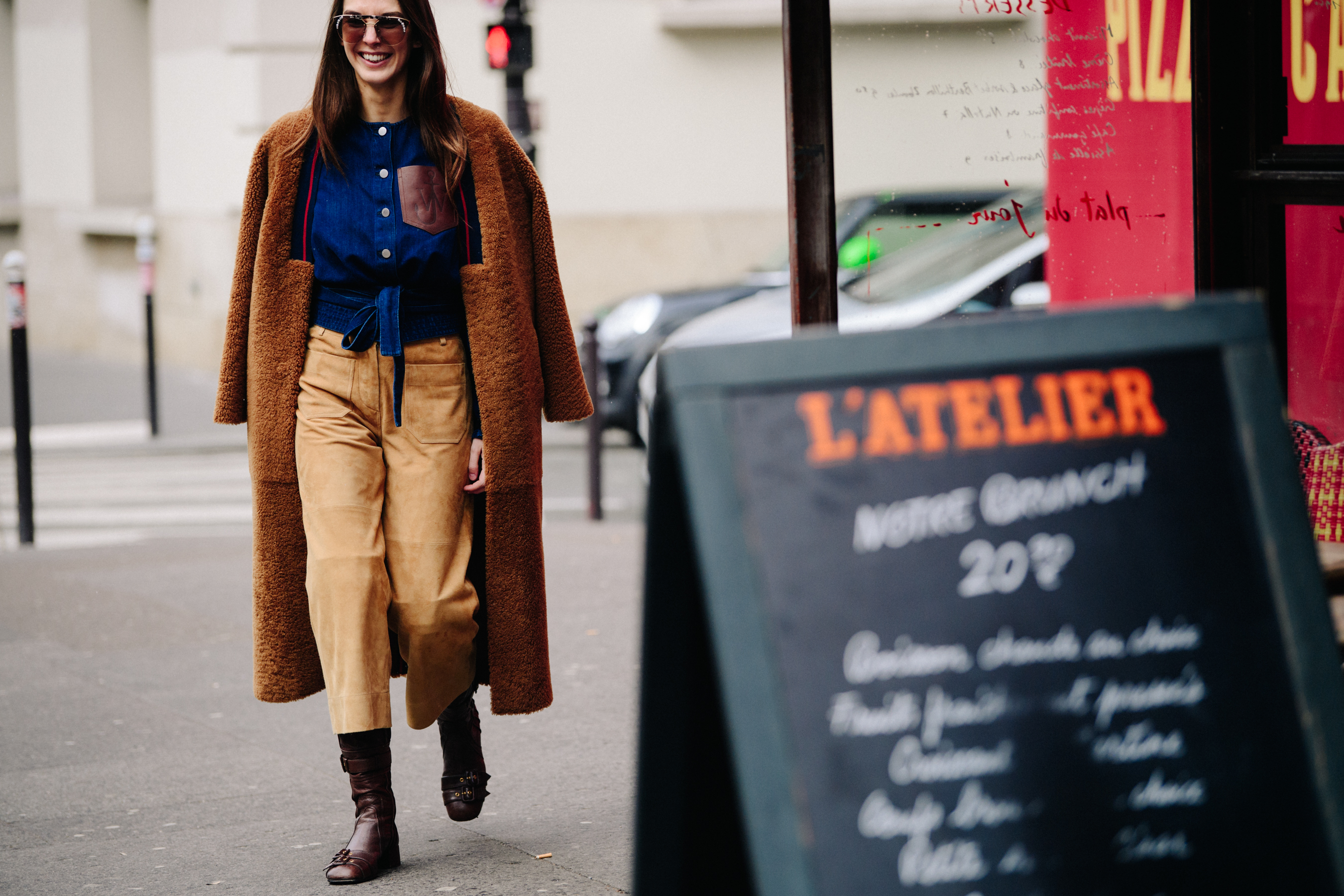 Woman wearing JW Anderson shirt