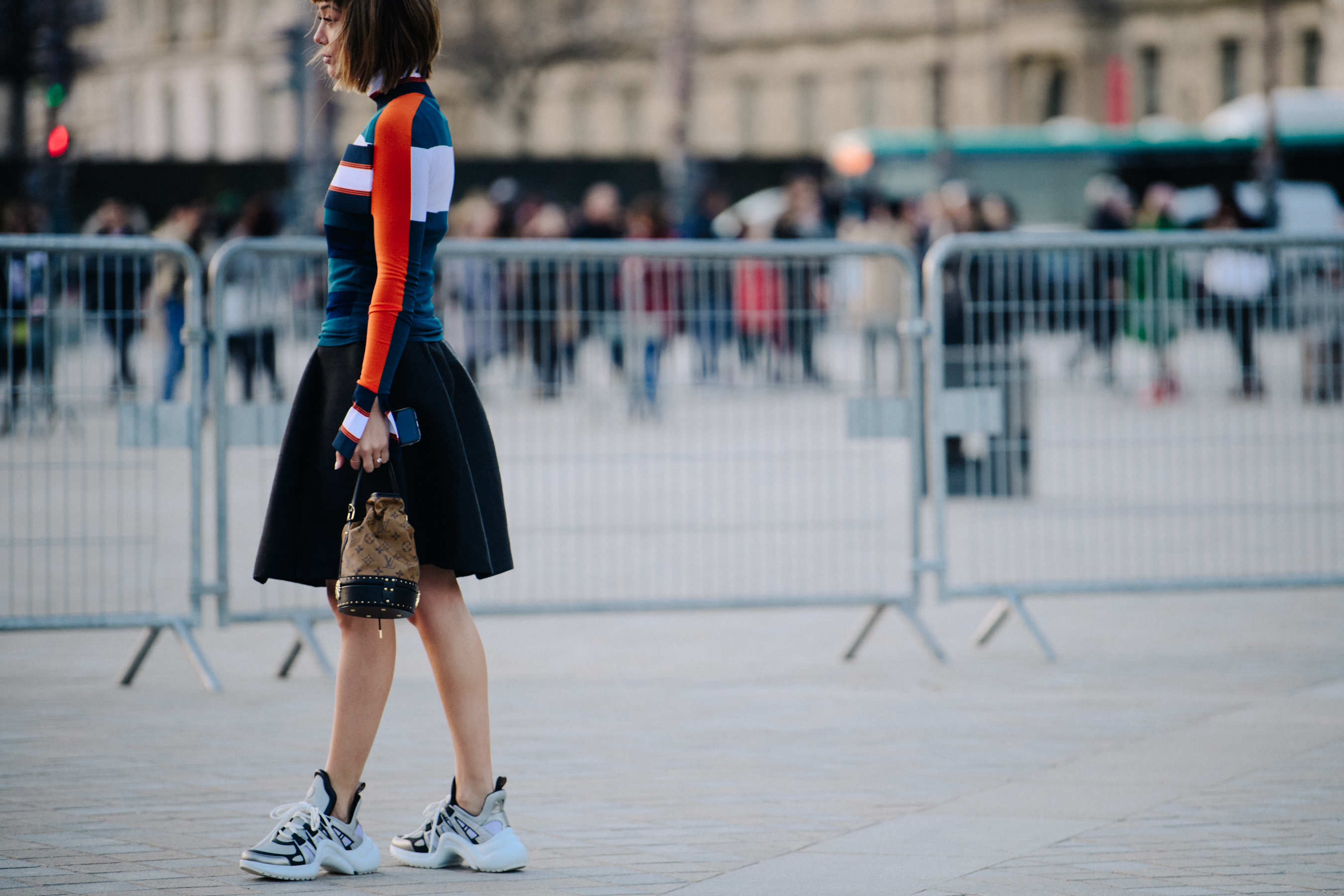 Australian blogger wearing Louis Vuitton outfit